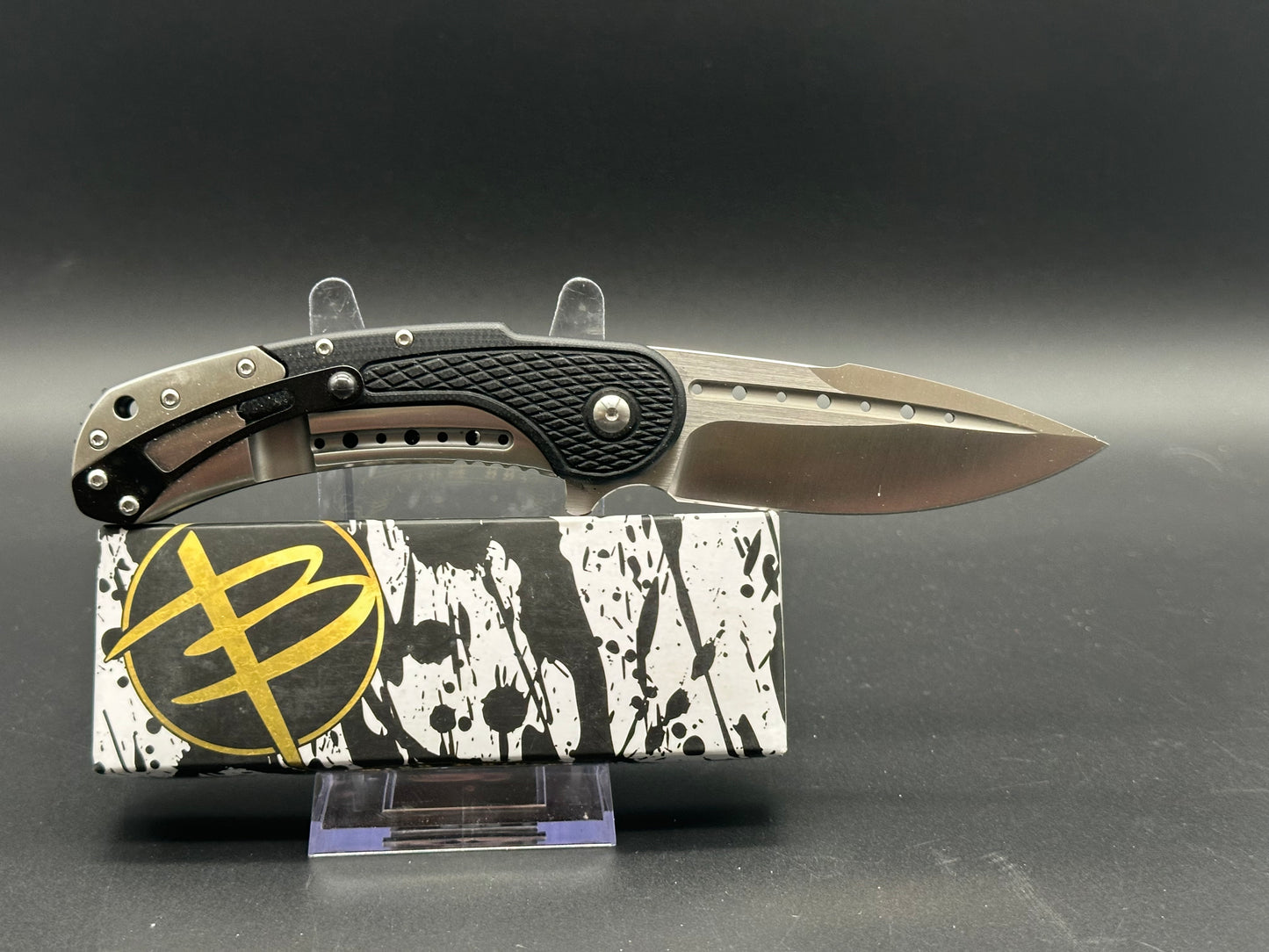 Begg Knives Bodega Frame Lock Knife Black G-10 (3.5" Satin)