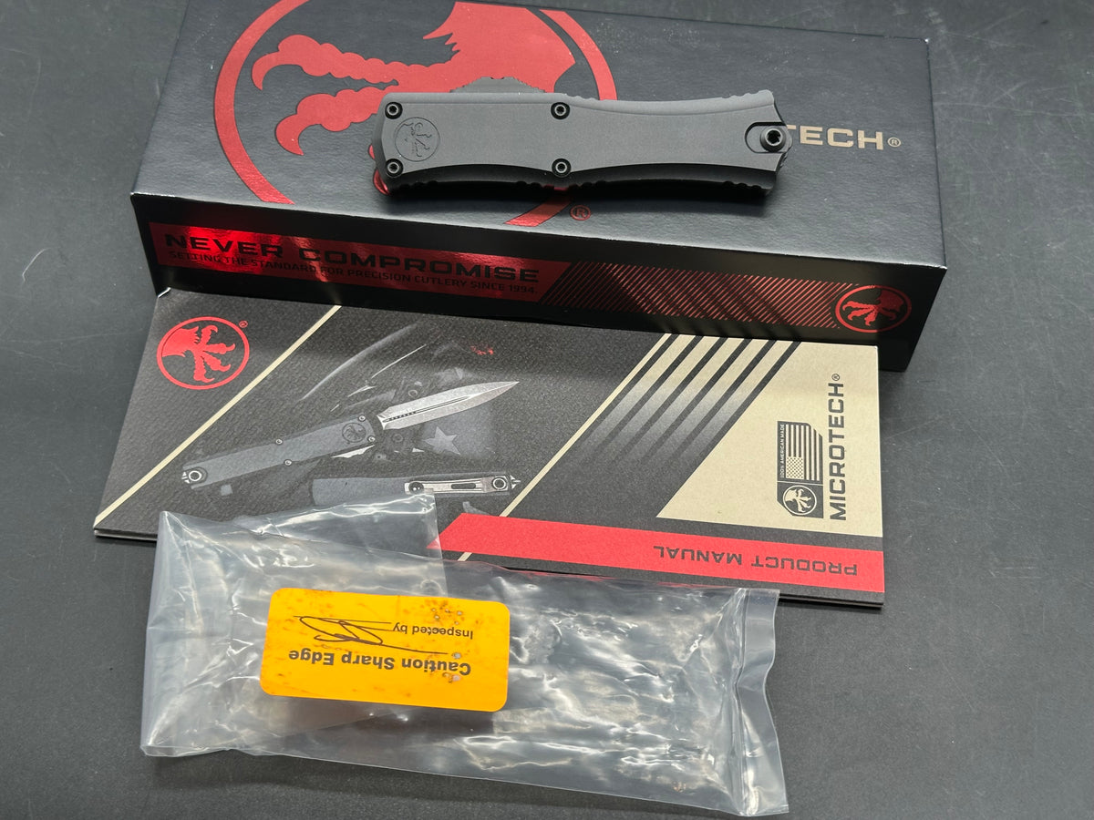 Microtech Hera II Mini S/E OTF Automatic Knife Black Aluminum (2.9" Black)