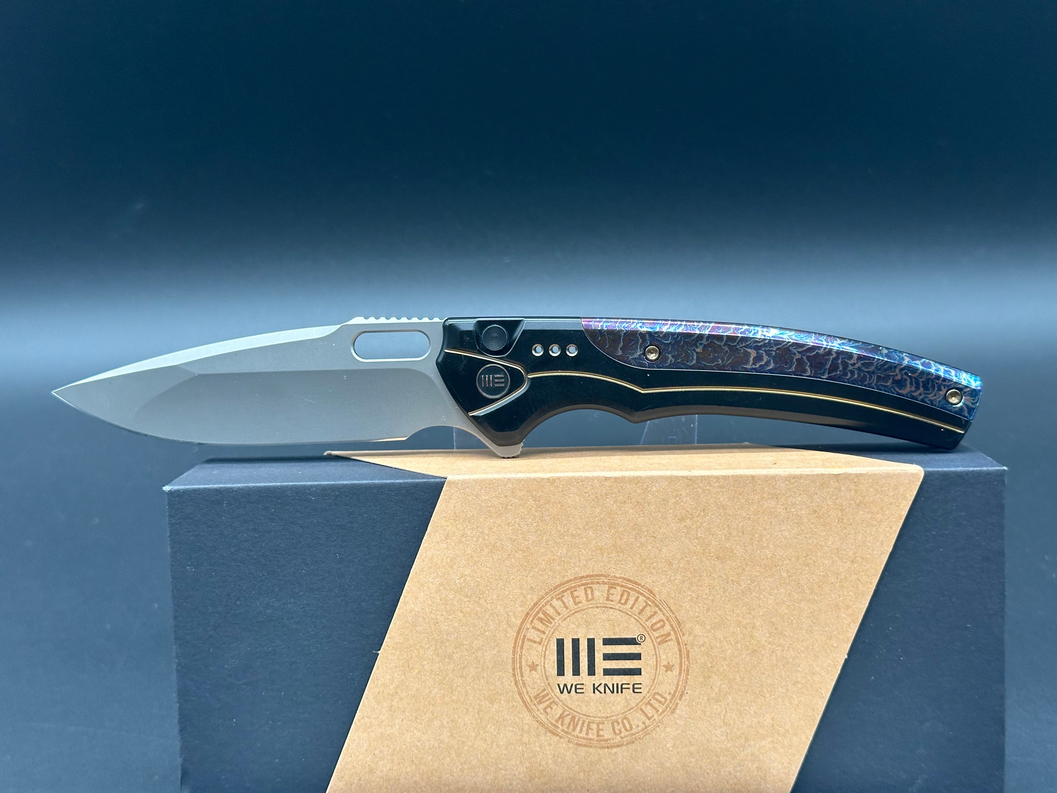 WE Knife Co. Exciton Limited Edition Bead Blasted/Flamed Titanium