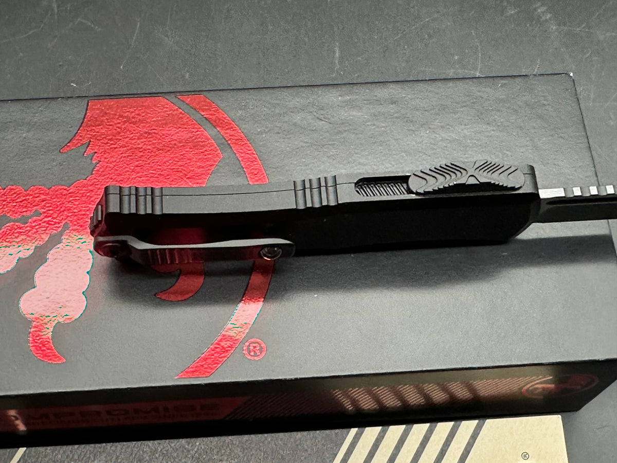 Microtech Hera II Mini S/E OTF Automatic Knife Black Aluminum (2.9" Black)