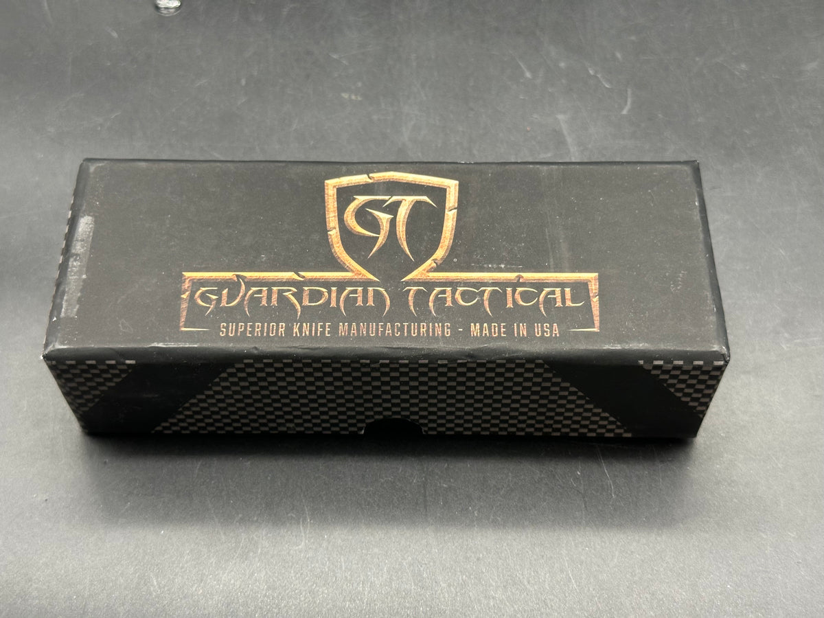 Guardian Tactical Scout D/E OTF Knife Black Aluminum (3.5" Black Serr Elmax)