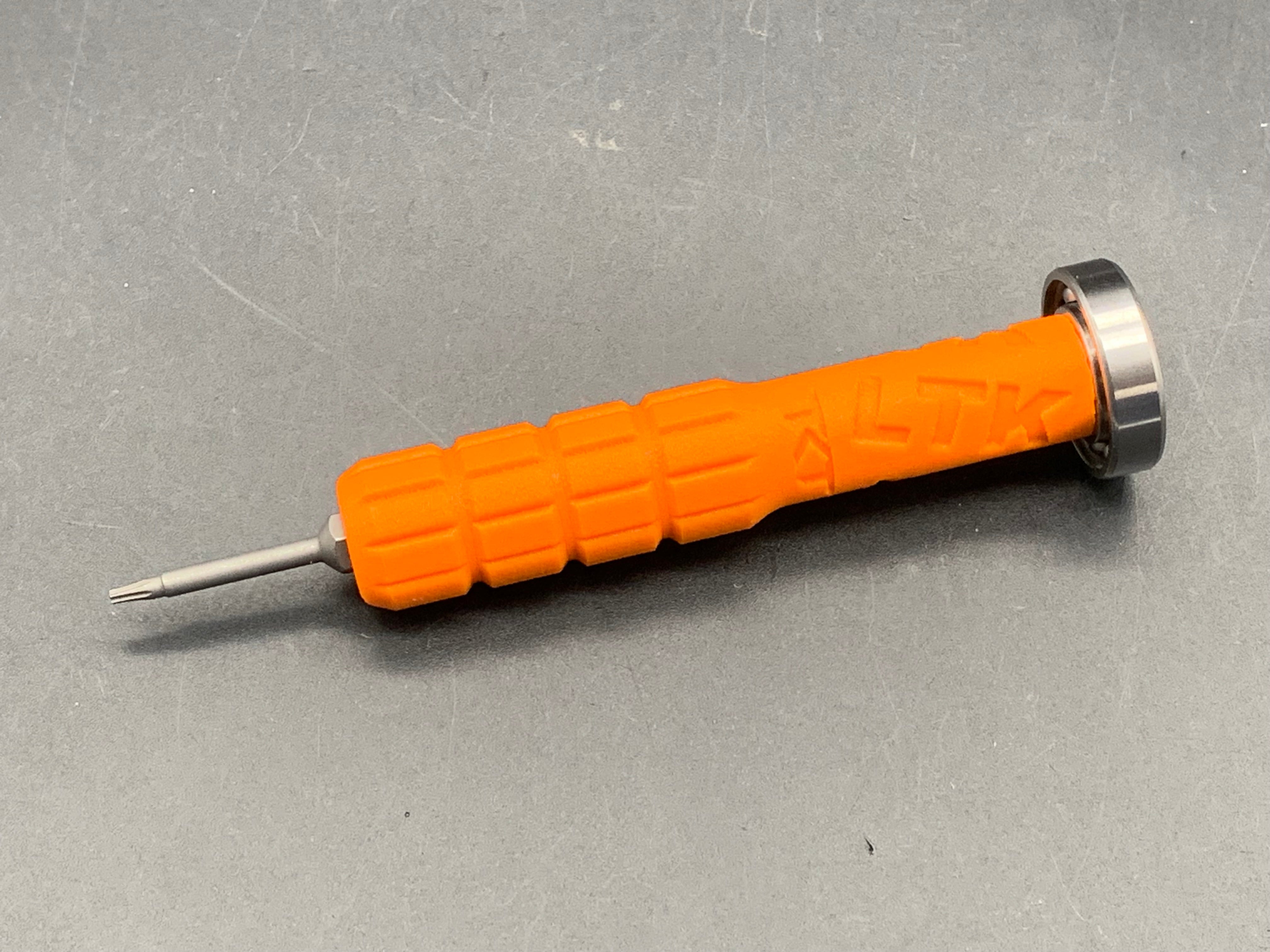 LTK 1/4 inch driver in orange Fraggie pattern w/ #8 & #6 Torx bits