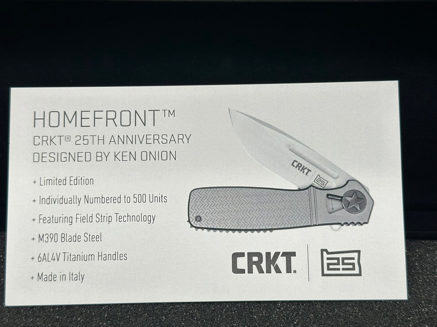 CRKT Homefront 25th Anniversary Edition