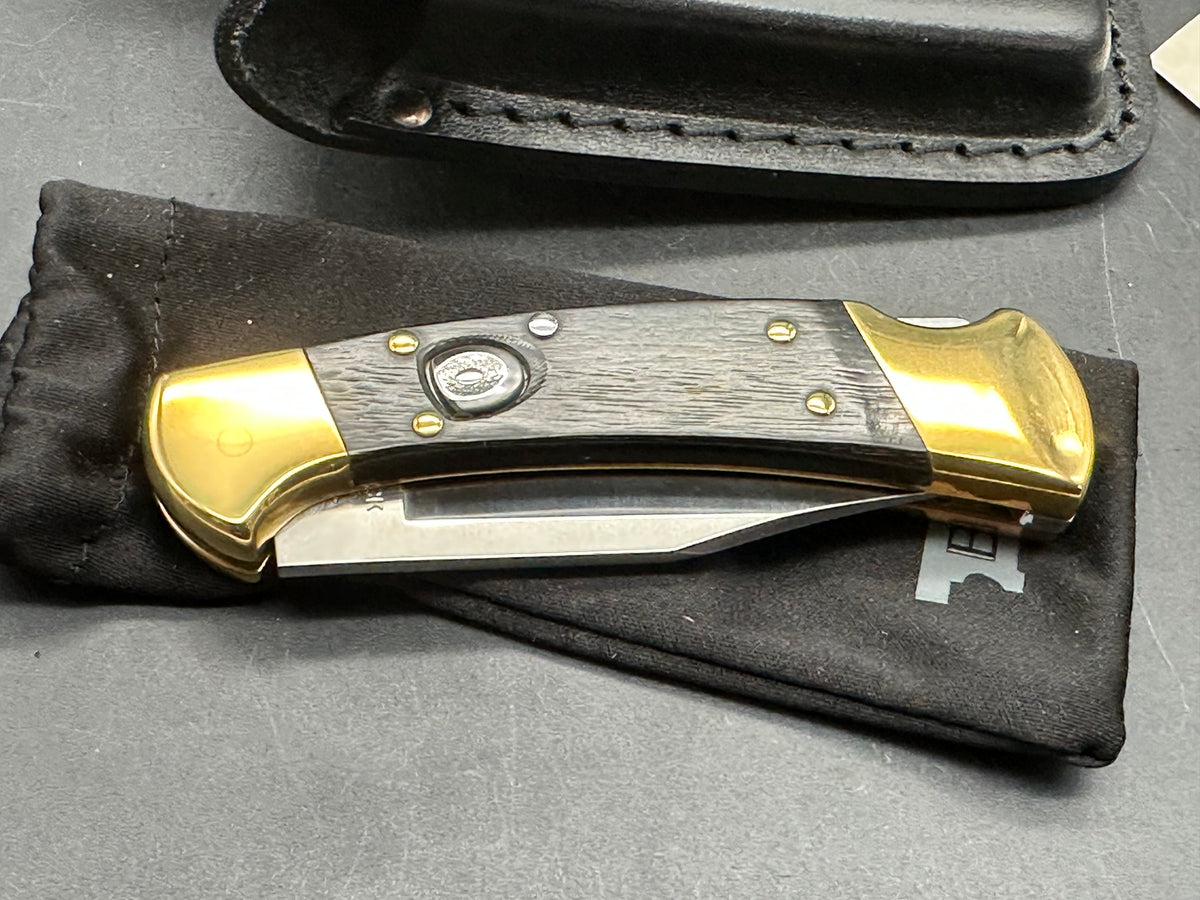 Buck 112 Ranger Elite Automatic Lockback Knife Black G-10 (3" Satin)