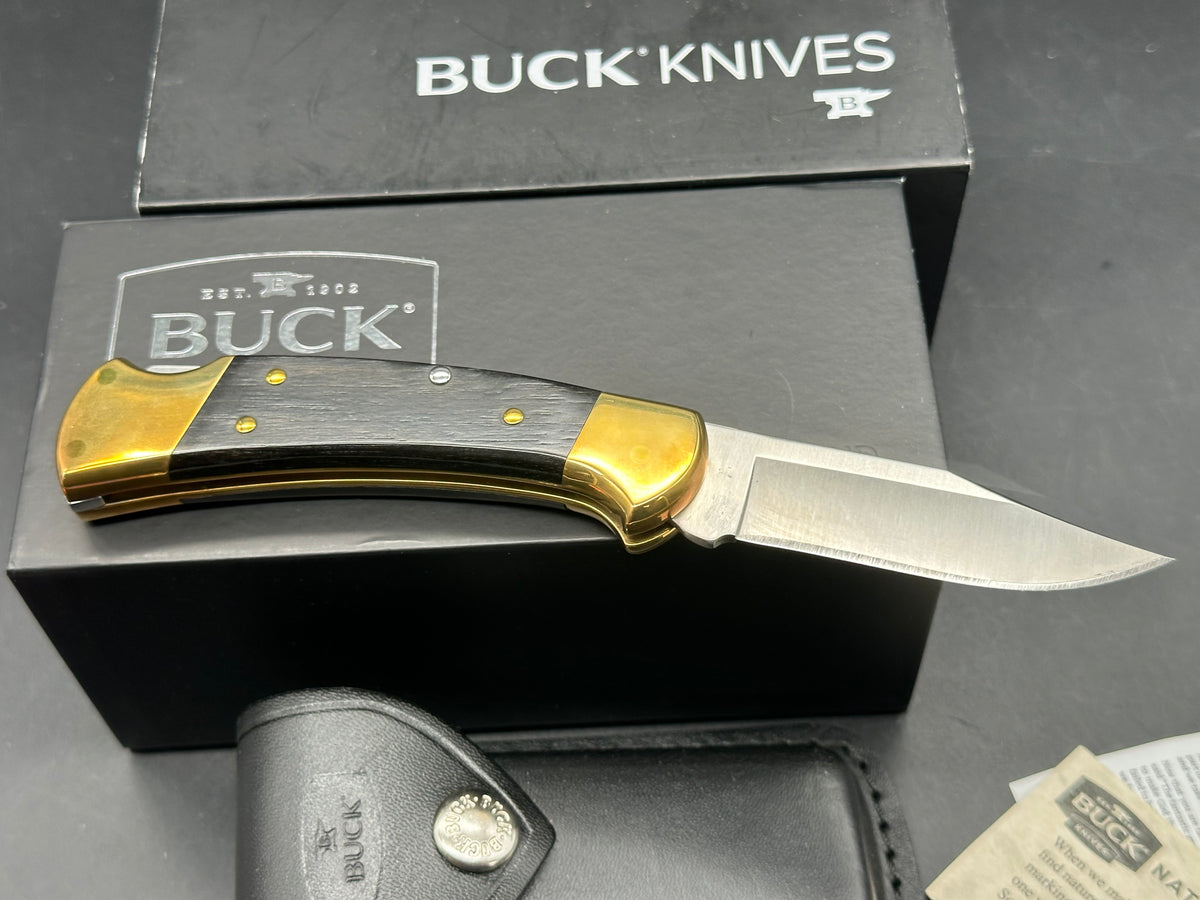 Buck 112 Ranger Elite Automatic Lockback Knife Black G-10 (3" Satin)
