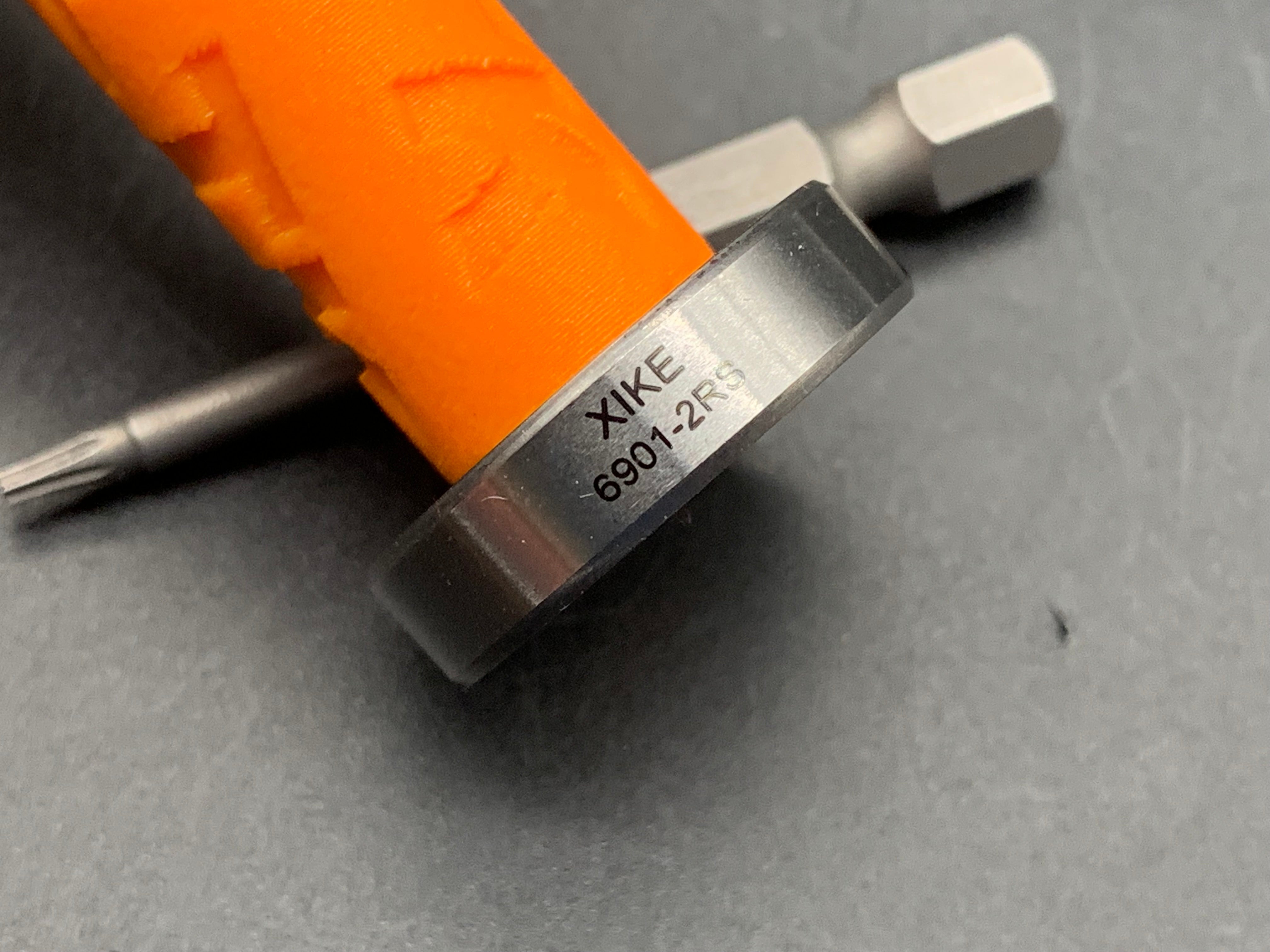 LTK 1/4 inch driver in orange Fraggie pattern w/ #8 & #6 Torx bits