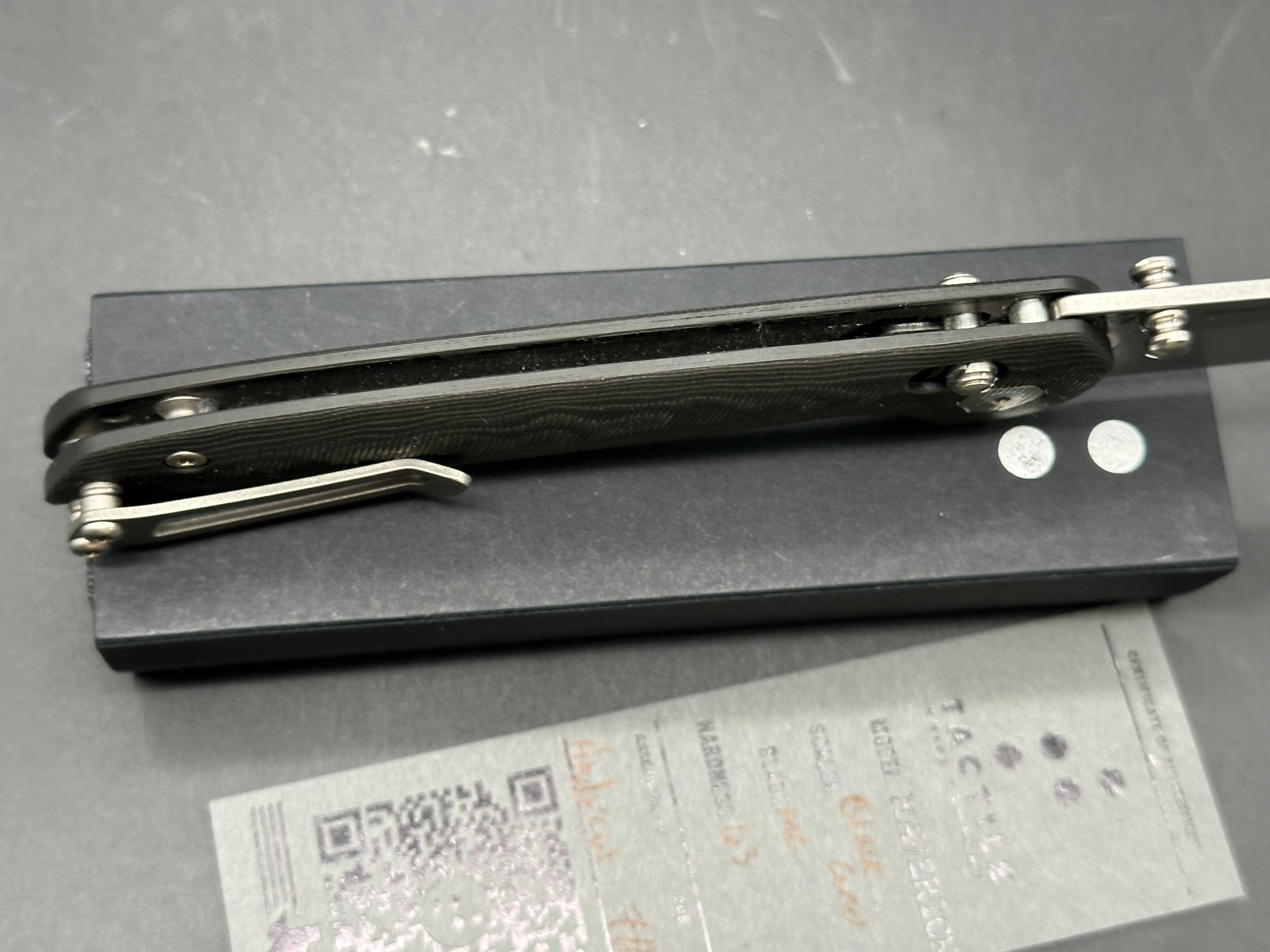 Tactile Knife Co Maverick, Milled Black Camo Carbon Fiber / Stonewash CPM Magnacut