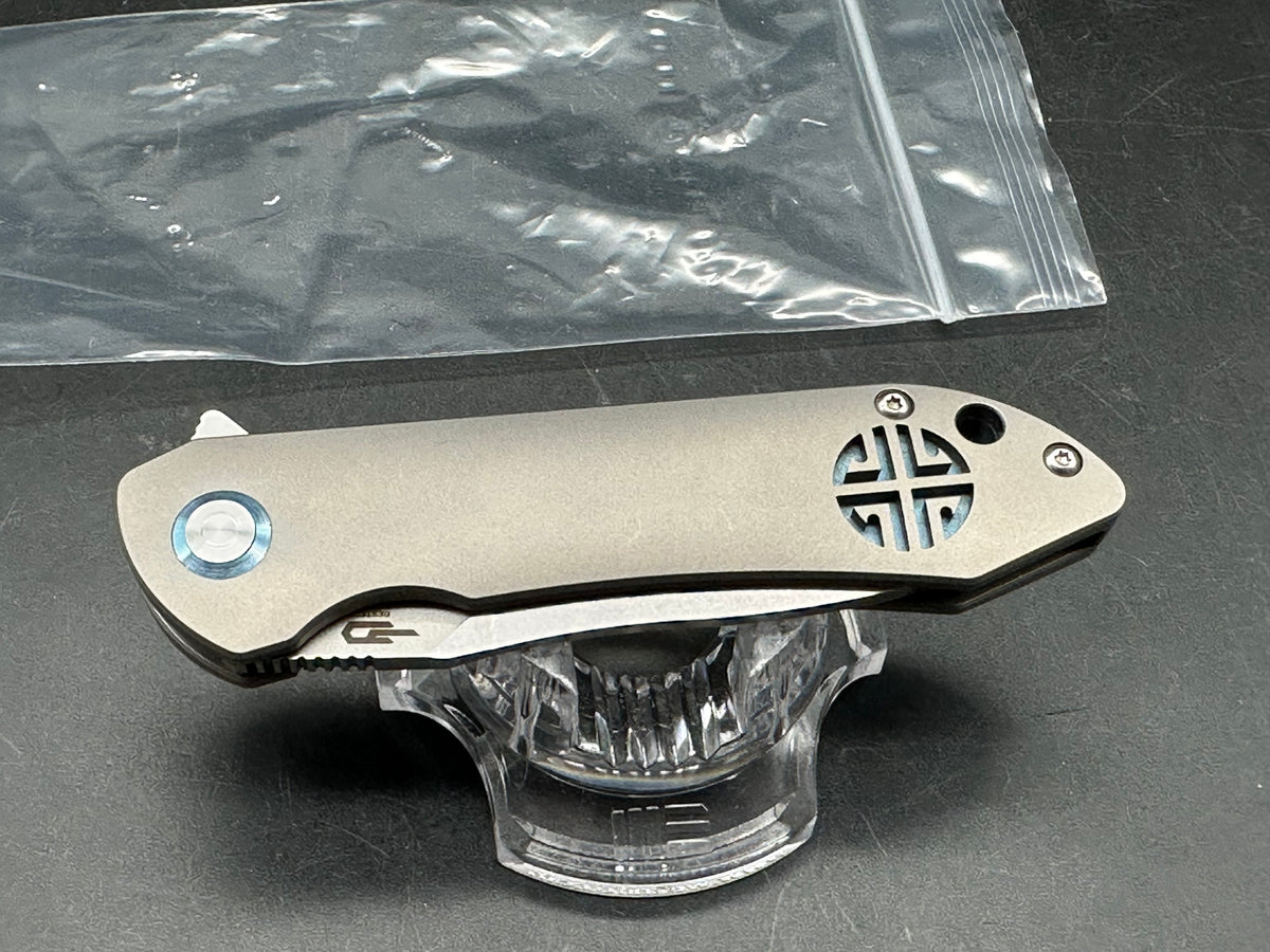 Bestech Knives Emperor Flipper Knife Ti (3.13" Stonewash)