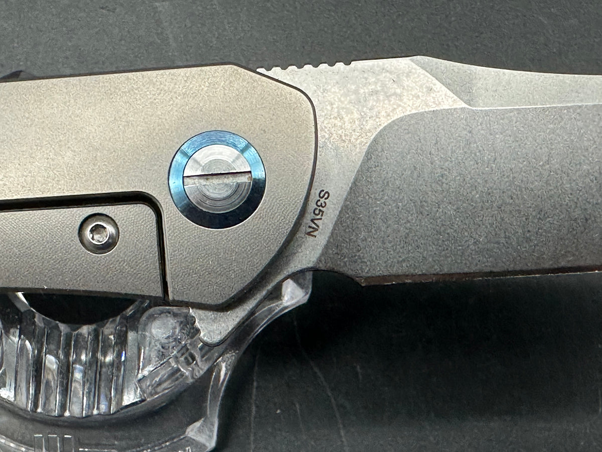 Bestech Knives Emperor Flipper Knife Ti (3.13" Stonewash)