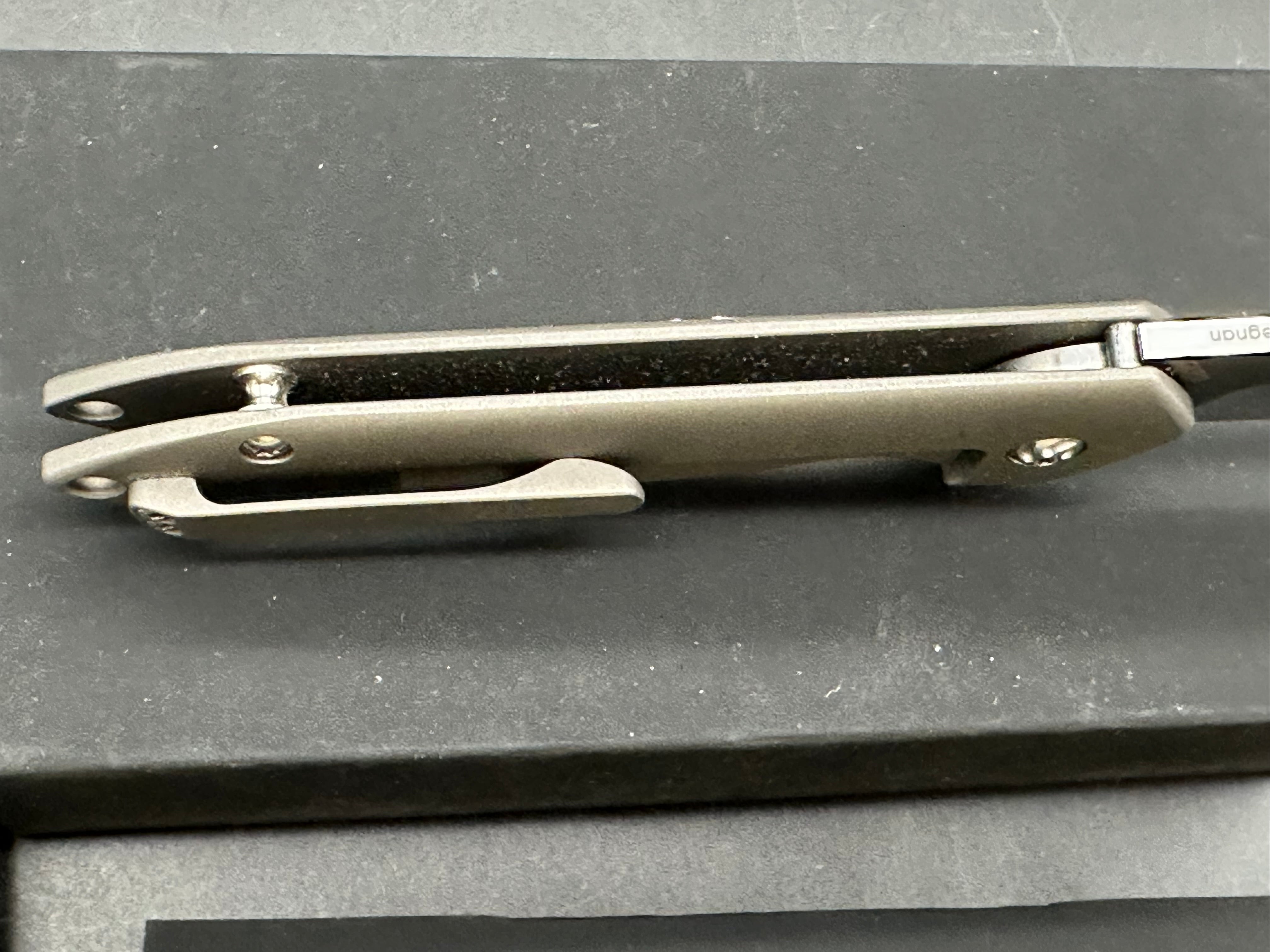 Kizer Degnan Guru Flipper Knife Titanium (3" Satin)