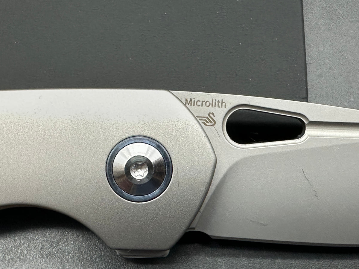 Kizer Nick Swan Microlith Liner Lock Flipper Knife Titanium (2.4" Bead Blast)