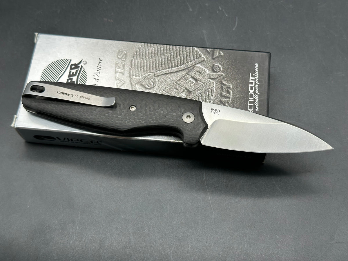 Viper Dan 2 Slip Joint Carbon Fiber handle w/N690 blade