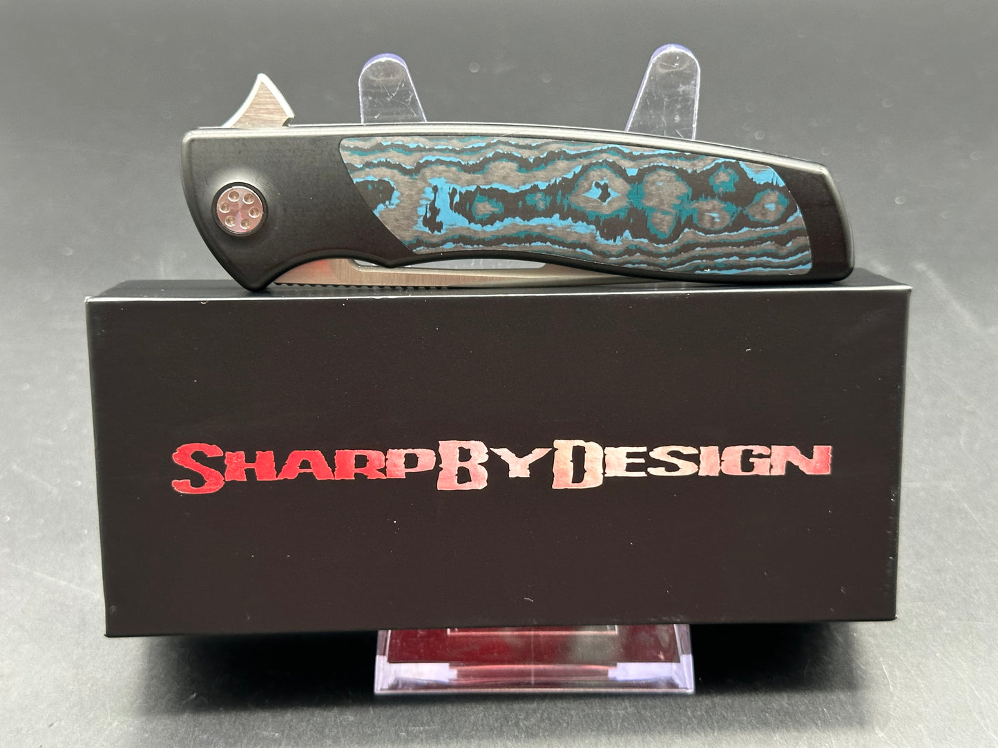 Sharp by Design Evo Typhoon Drop Point - Arctic Frost Fat Carbon