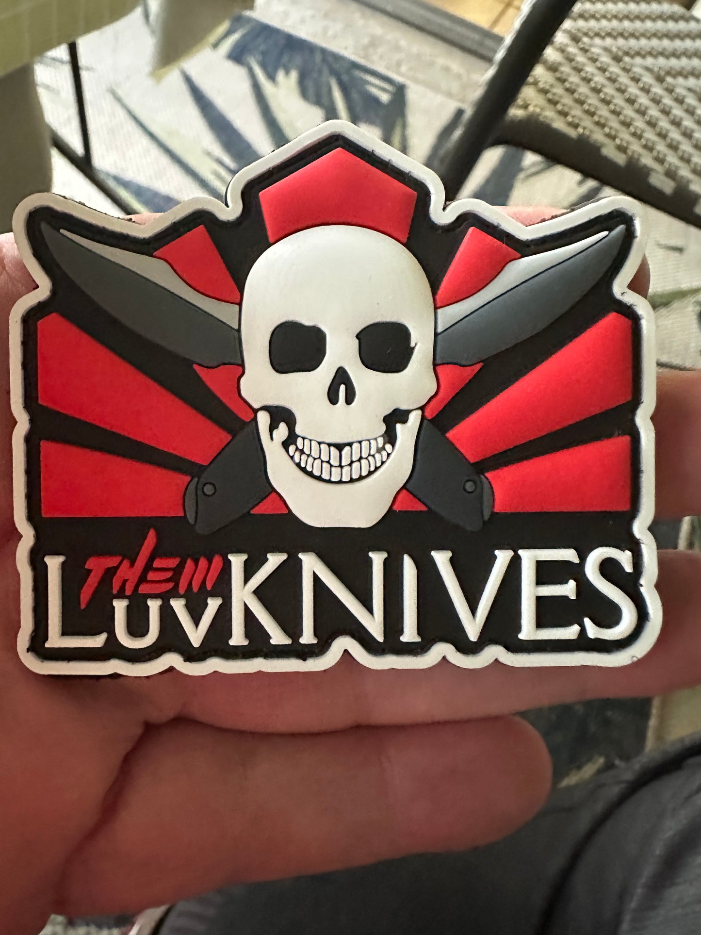 Luvthemknives Koozie / PVC Patch / Sticker bundle