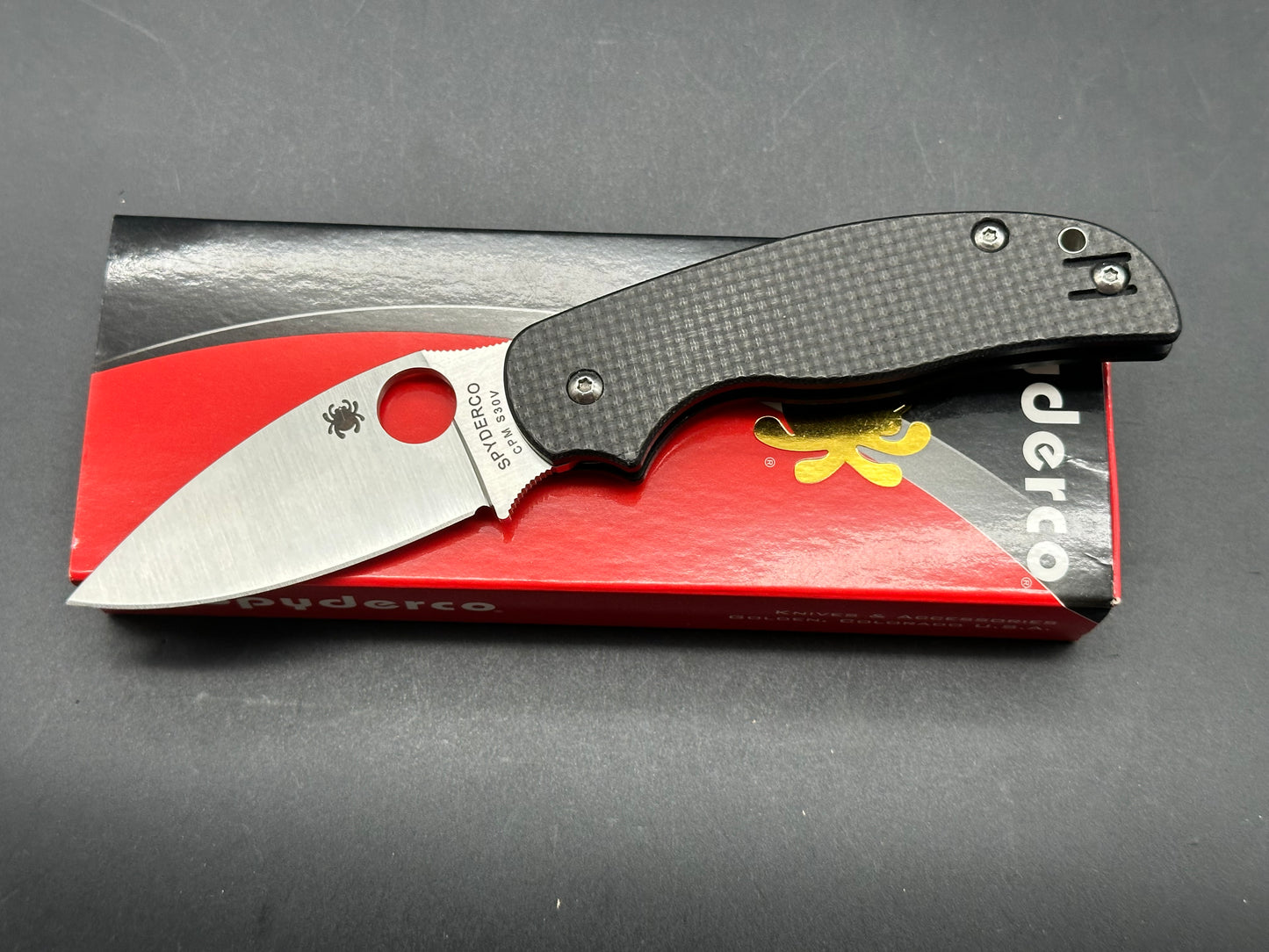 Spyderco Sage 5 in peel ply cf and g10 with a CPM S30V blade