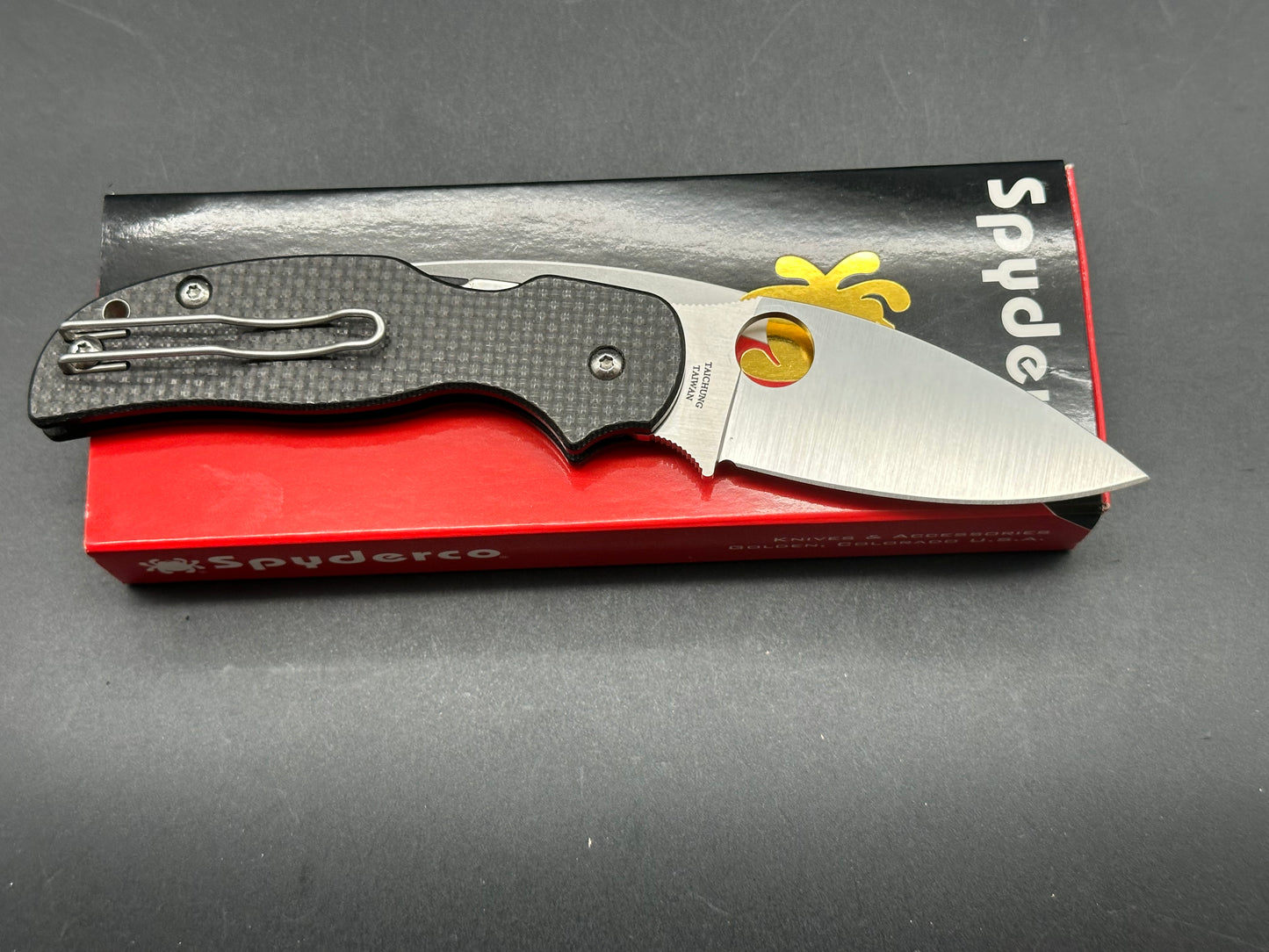 Spyderco Sage 5 in peel ply cf and g10 with a CPM S30V blade