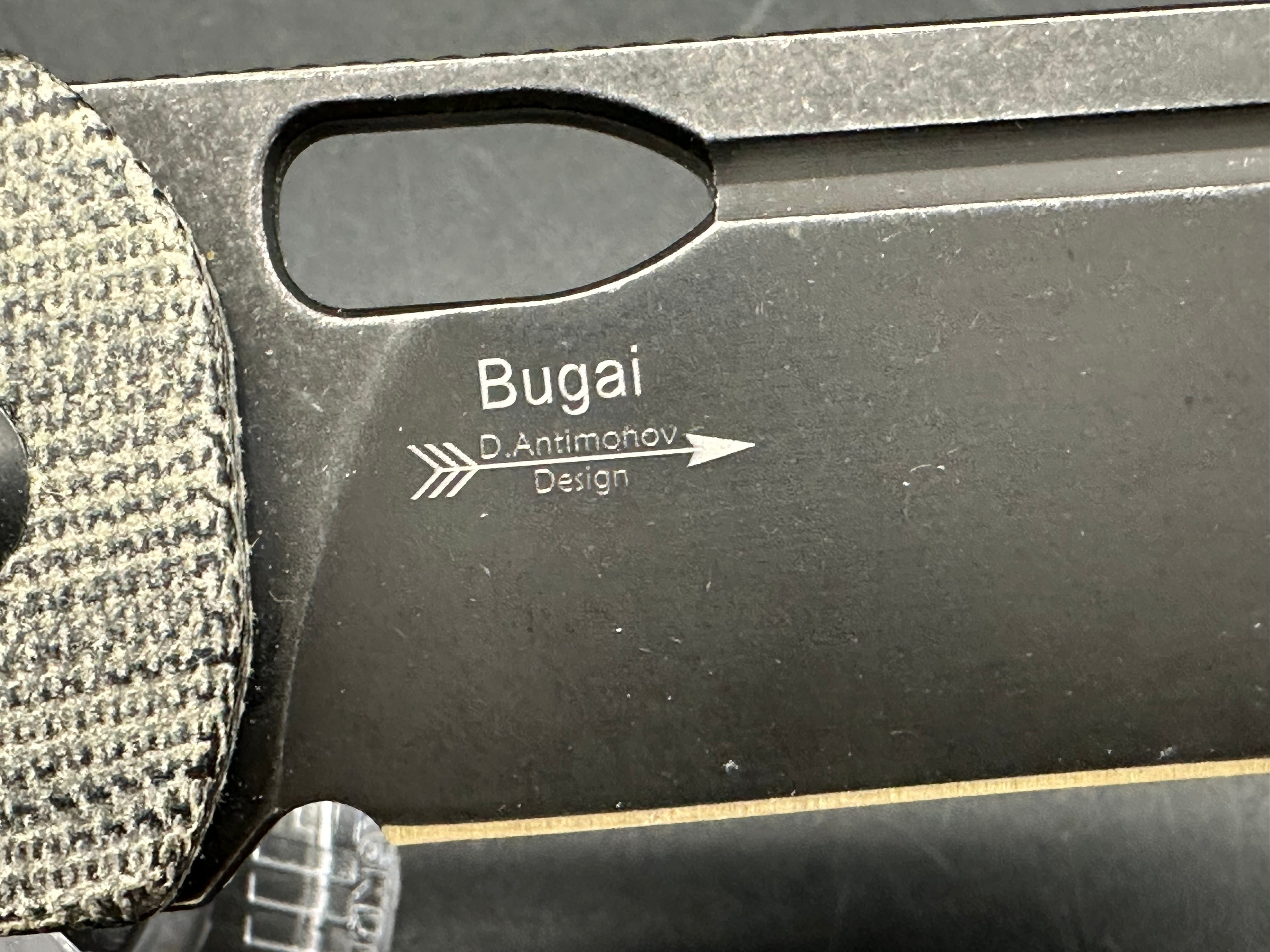 Kizer Bugai Liner Lock Knife Black Micarta (3.11" Black)