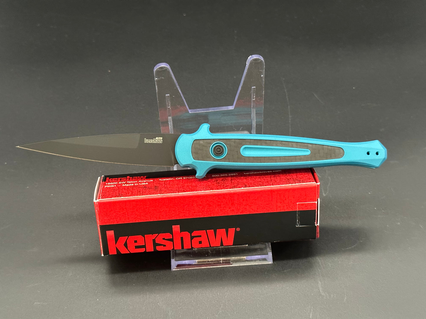 Kershaw Launch 8 teal aluminum