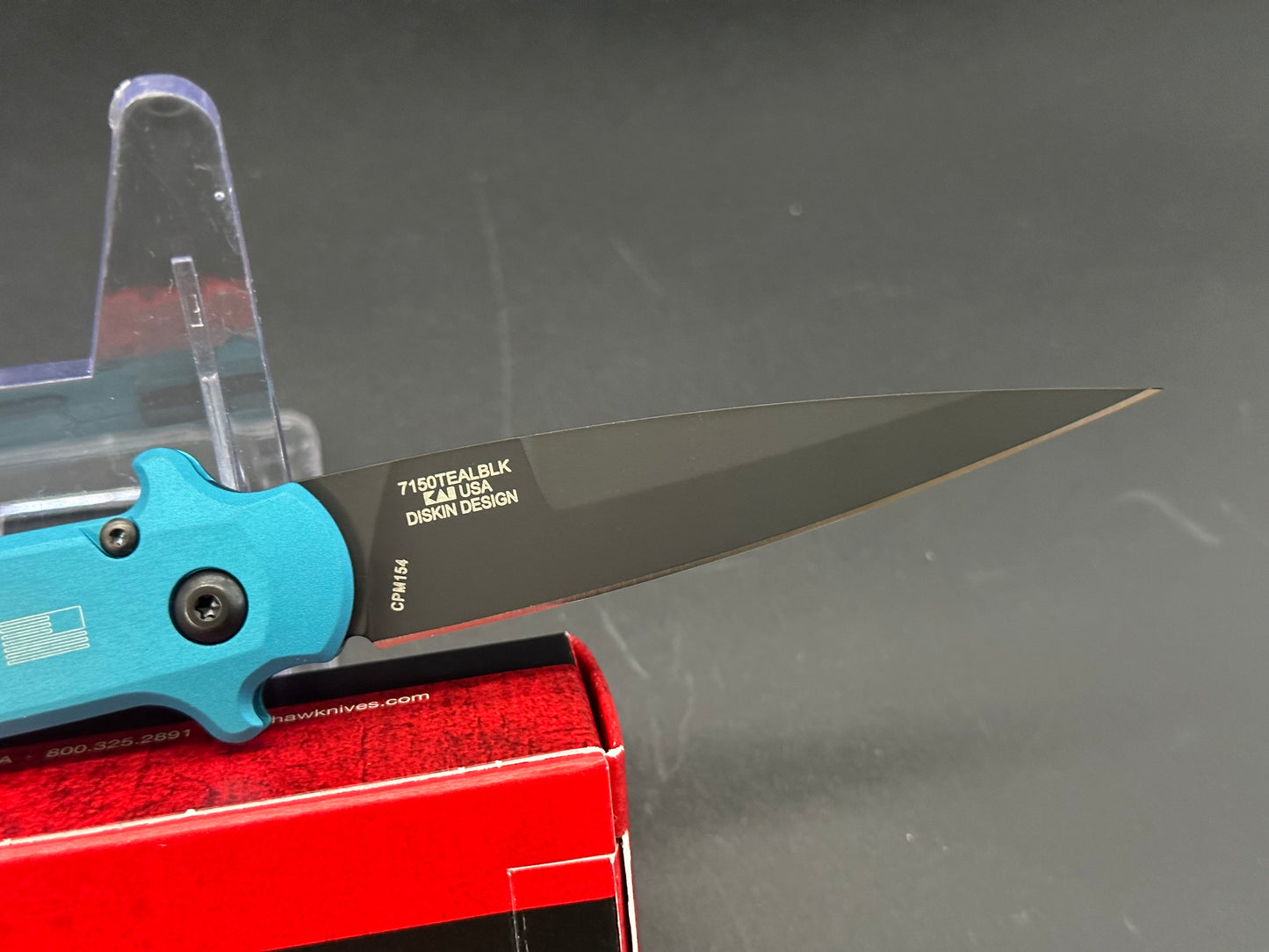 Kershaw Launch 8 teal aluminum