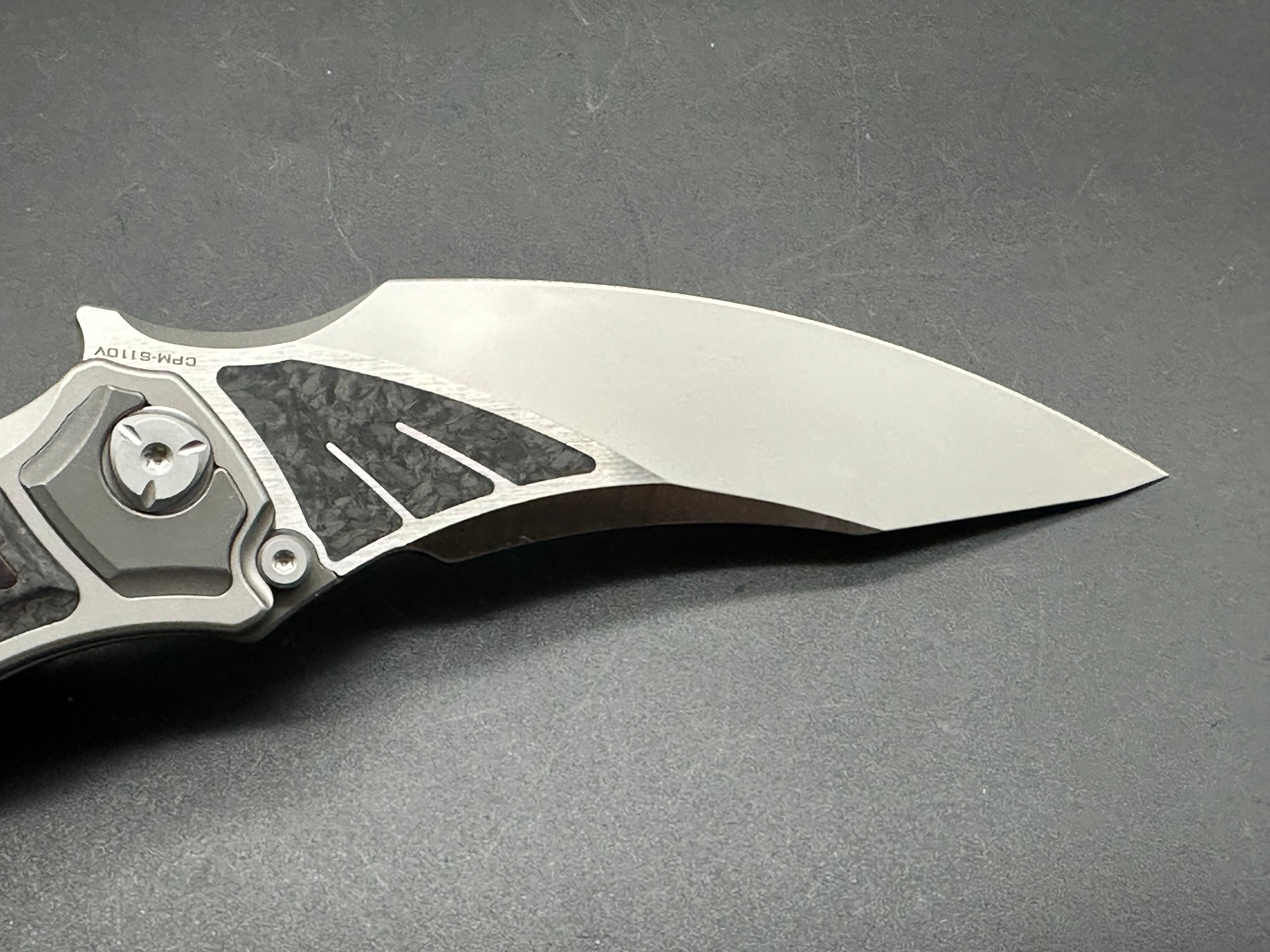 MAXACE XI TITANIUM HANDLE TIMASCUS INLAY CPM- S110V