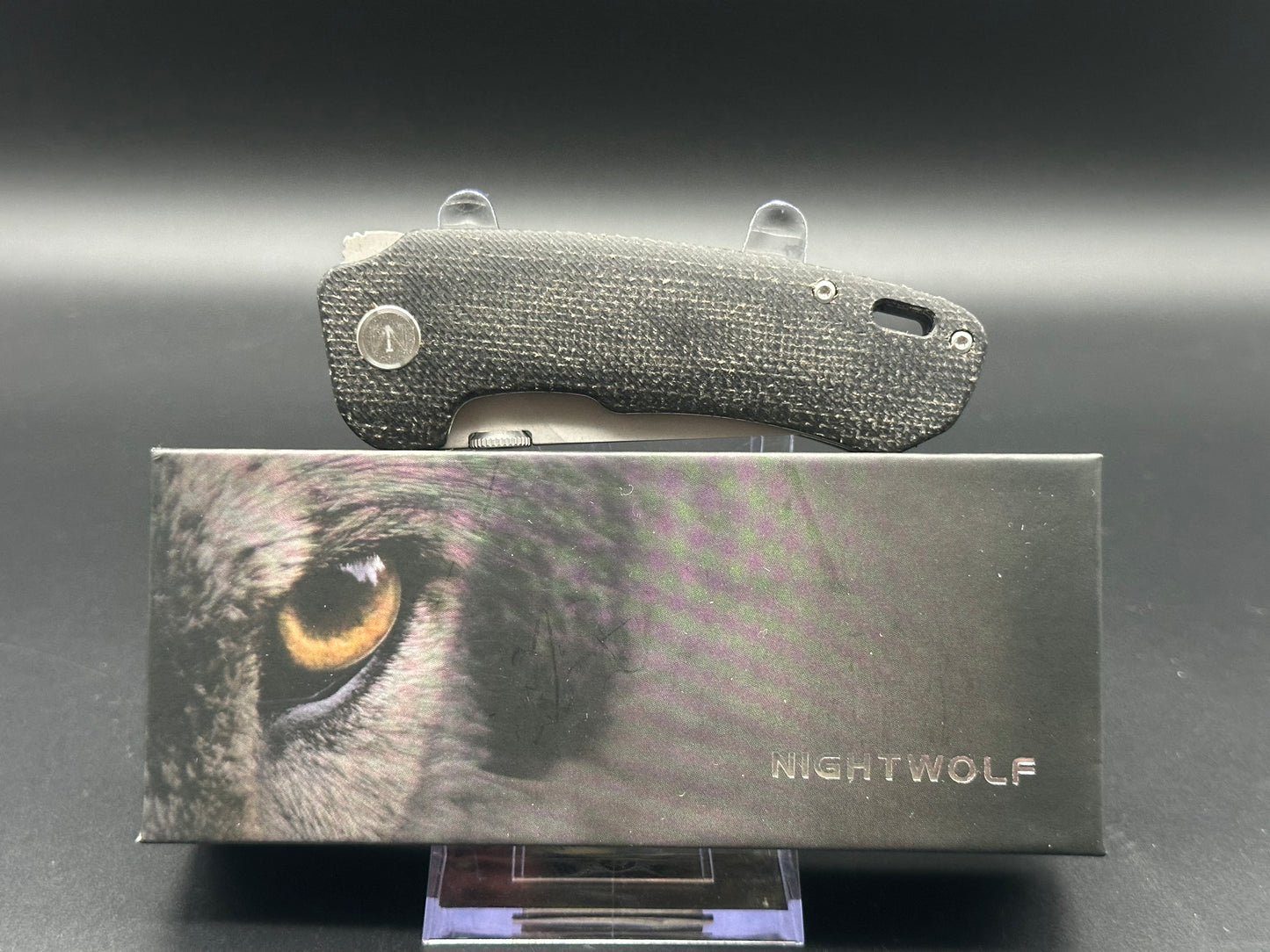 Nightwolf N04 Folding Knife D2 Steel Micarta Handle