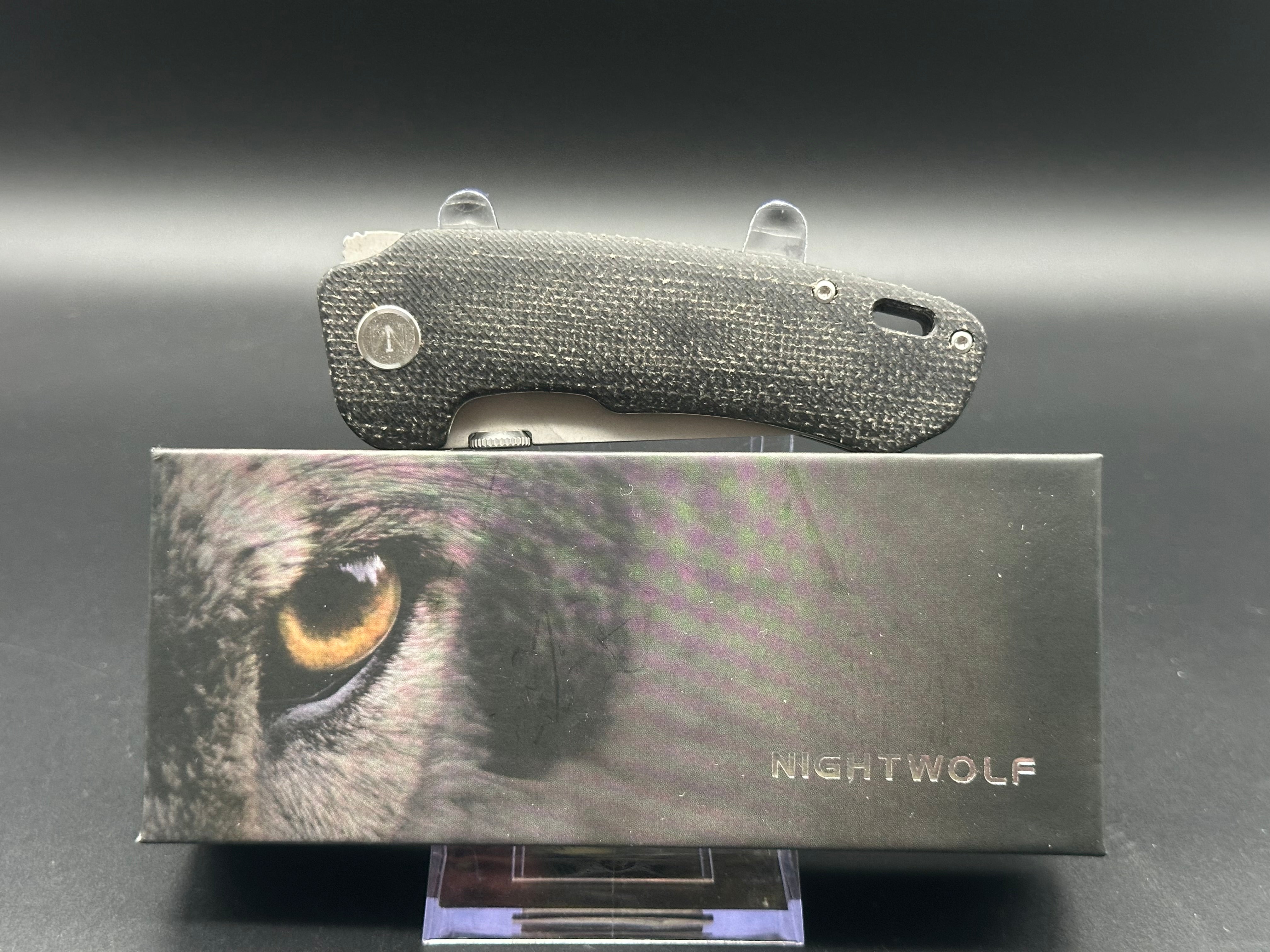 Nightwolf N04 Folding Knife D2 Steel Micarta Handle