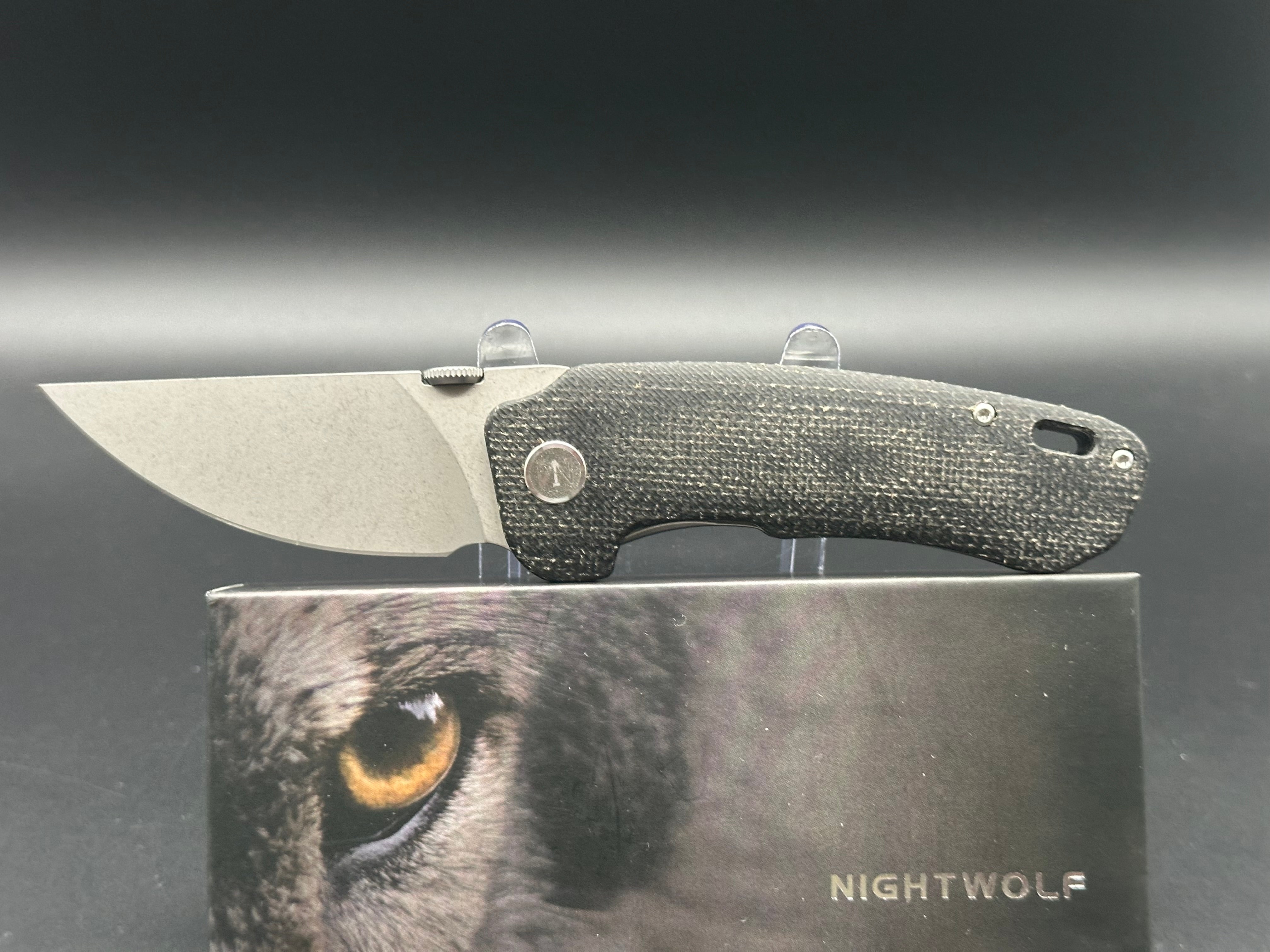 Nightwolf N04 Folding Knife D2 Steel Micarta Handle