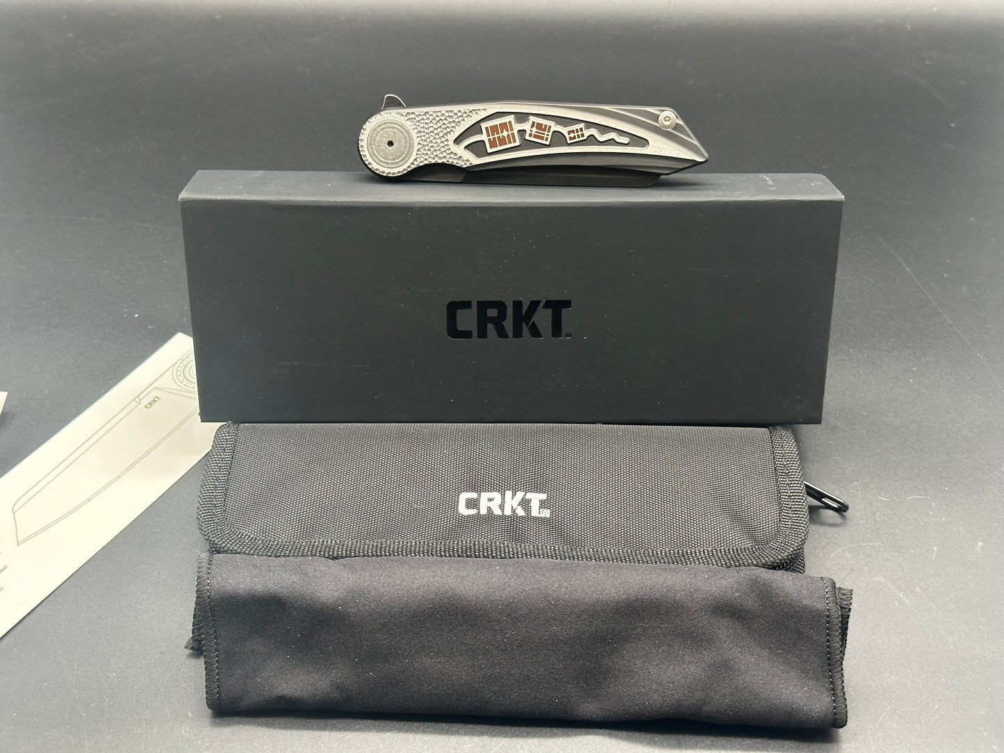 CRKT Fortuitous MagnaCut Liner Lock Knife Black Titanium w/Inlay