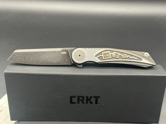 CRKT Fortuitous MagnaCut Liner Lock Knife Black Titanium w/Inlay