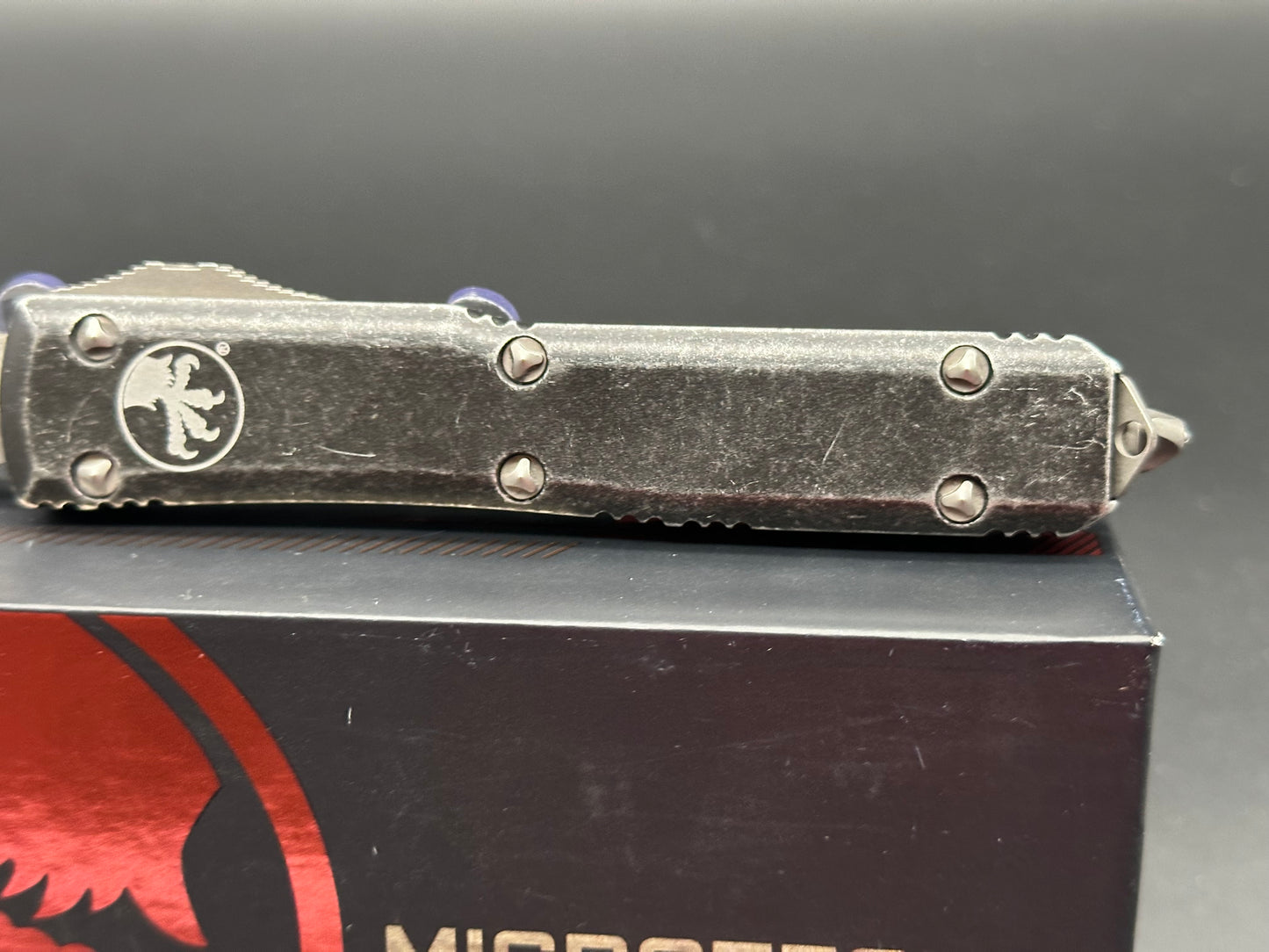 Microtech Ultratech S/E OTF Automatic Knife Distressed Black (3.4" Apocalyptic)