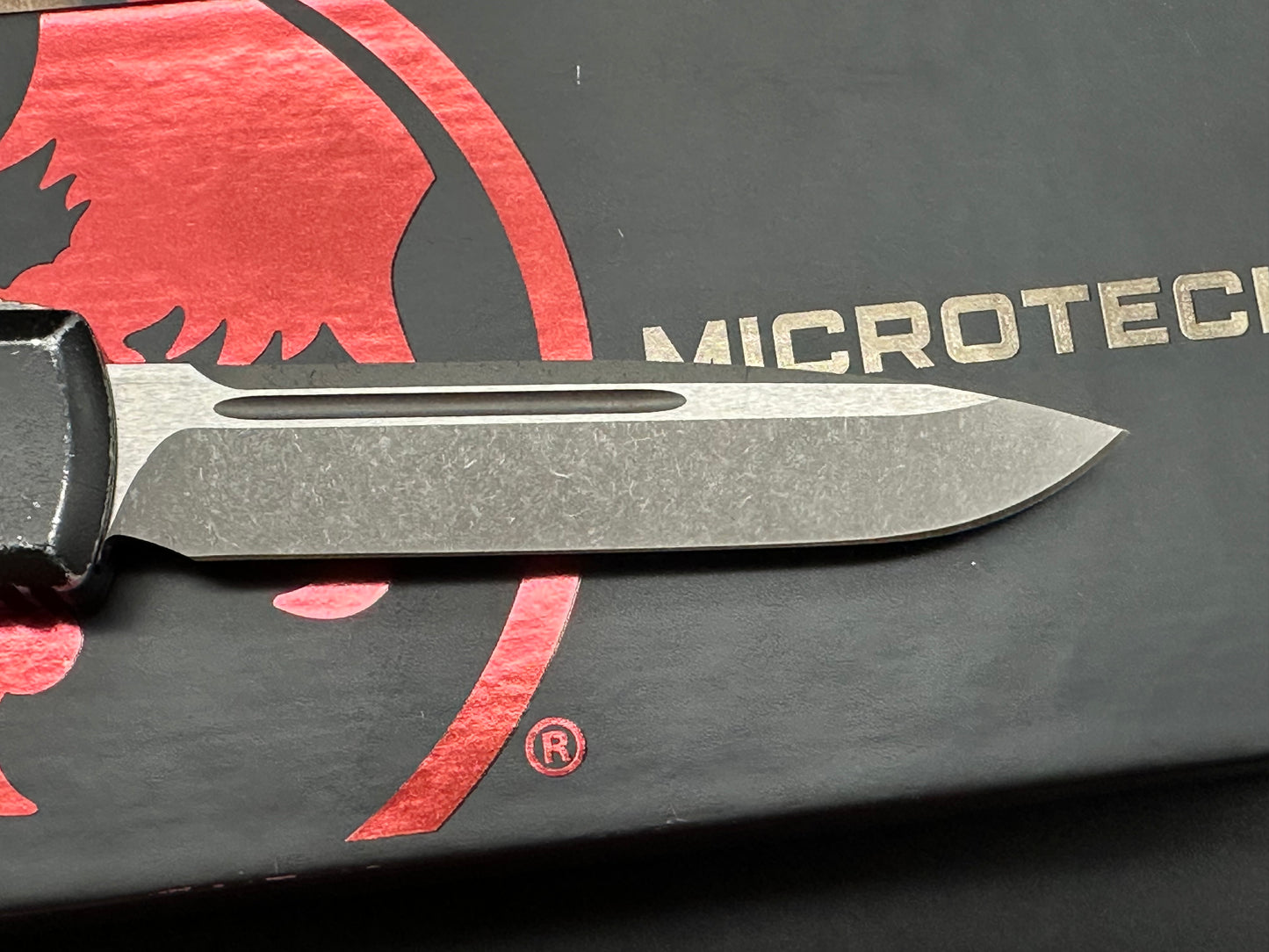 Microtech Ultratech S/E OTF Automatic Knife Distressed Black (3.4" Apocalyptic)