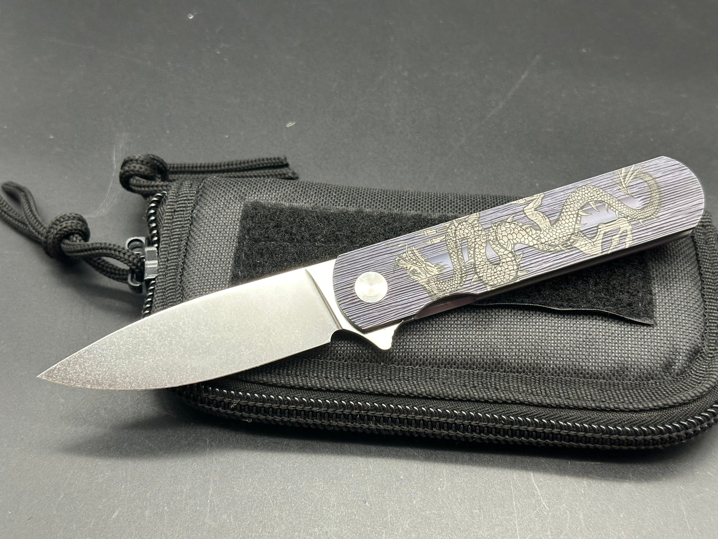 Monterey Bay Laconico knife XLC titanium integral handle w/M390 3.75 blade