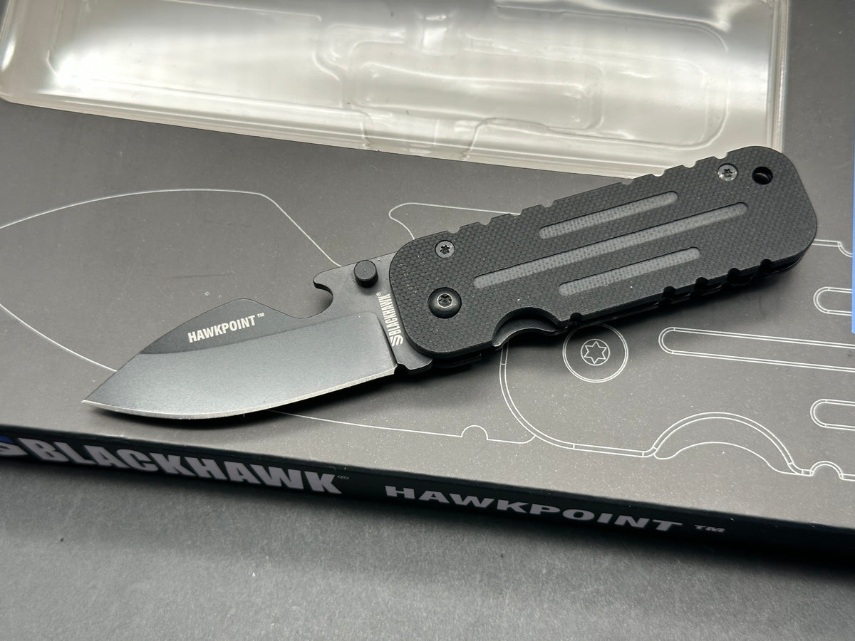 Blackhawk Hawkpoint Compact Frame Lock Knife Black G-10 (2.5