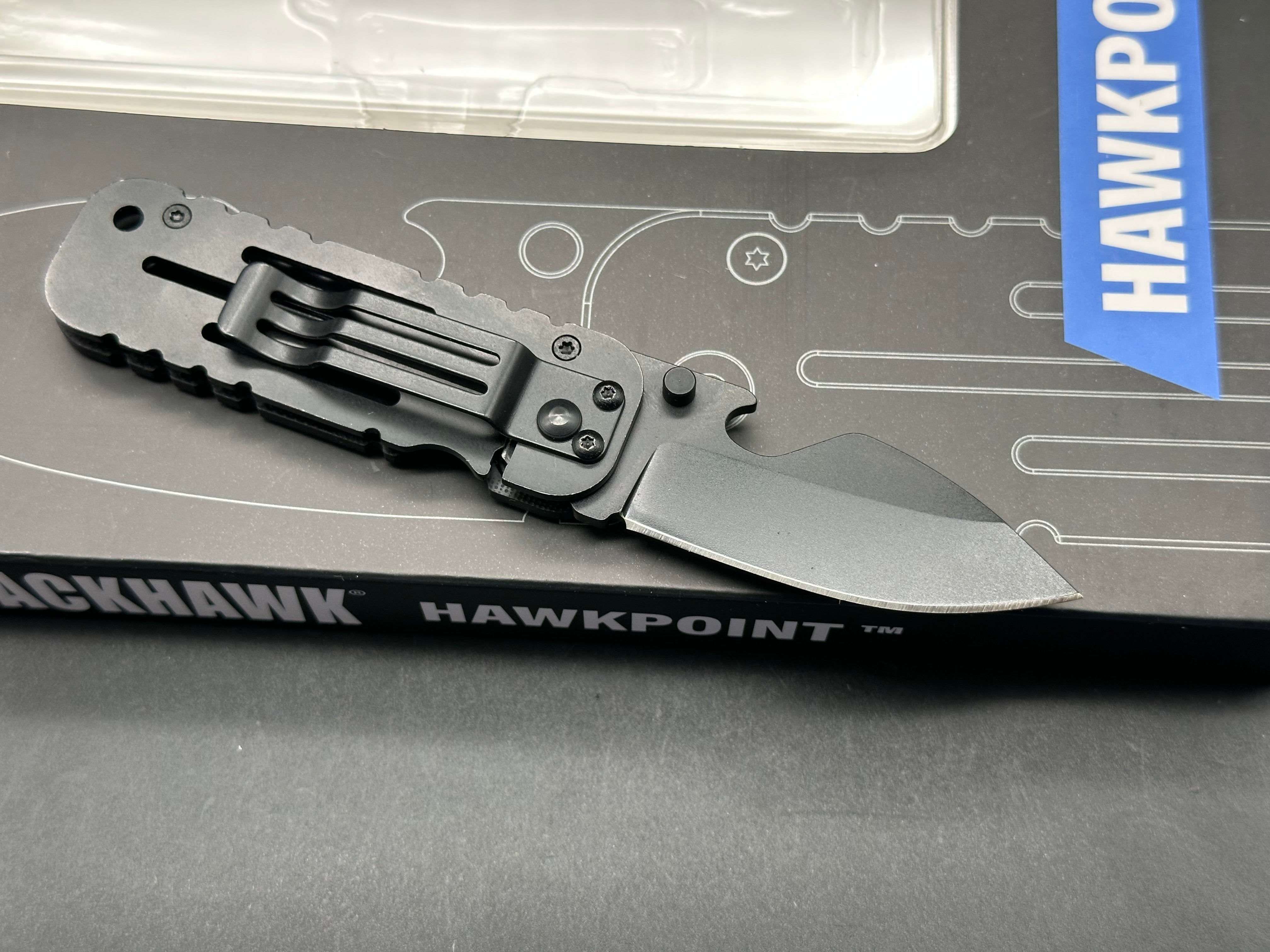 Blackhawk Hawkpoint Compact Frame Lock Knife Black G-10 (2.5" Black)