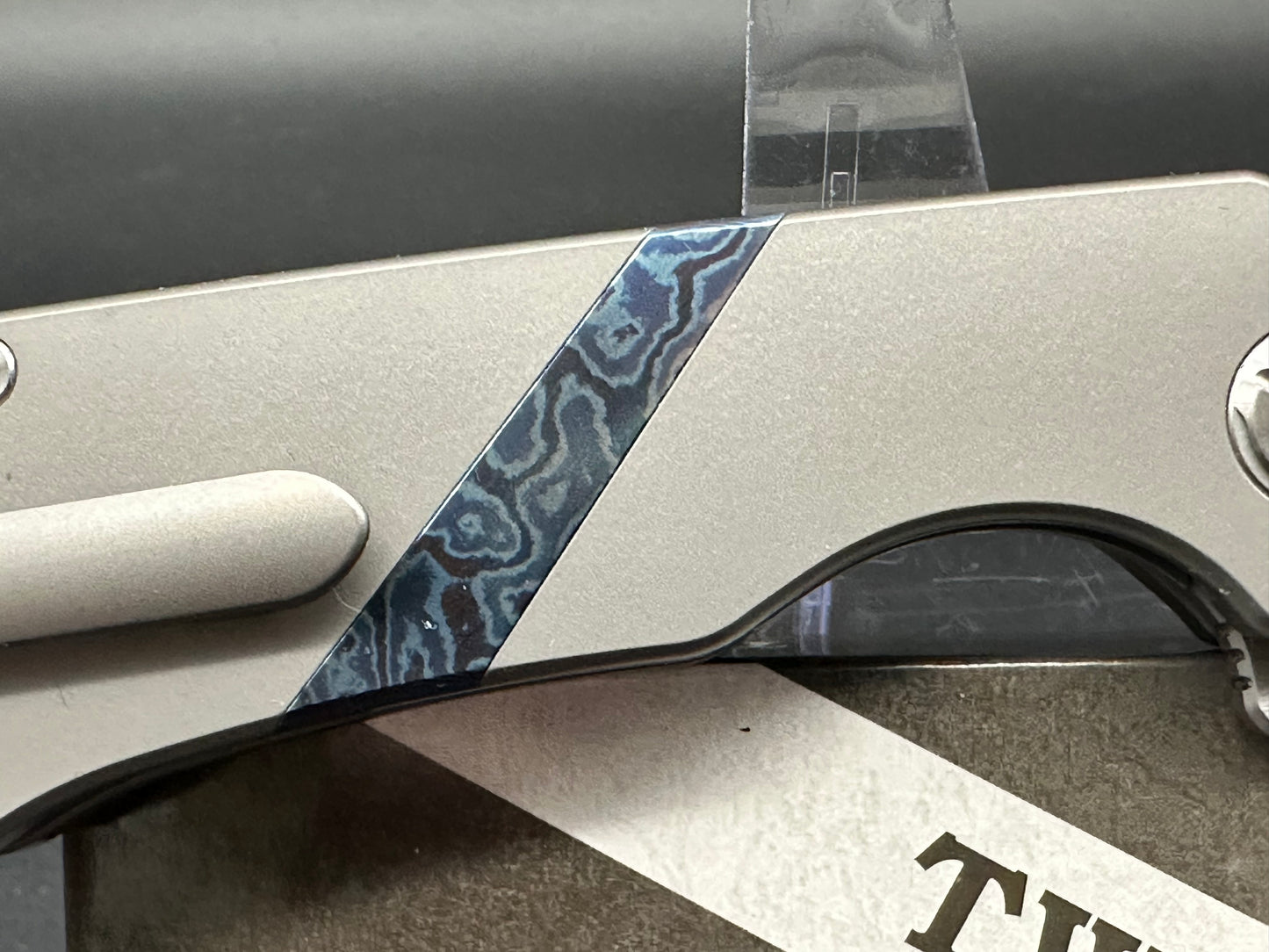 TWOSUN TS172-M390-TIMASCUS TITANIUM/TIMASCUS HANDLE M390 PLAIN EDGE