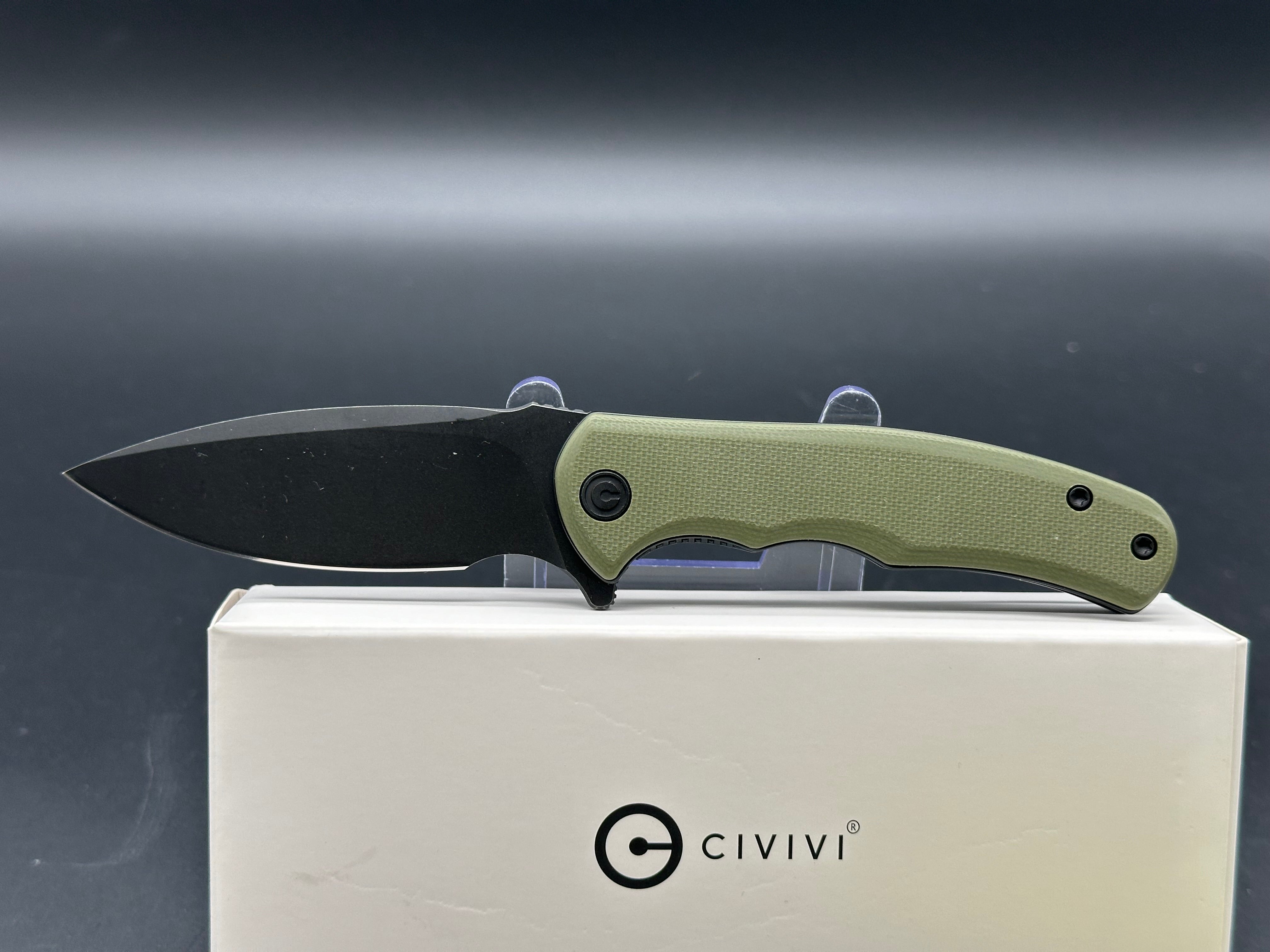 CIVIVI Mini Praxis Flipper Liner Lock Knife OD Green G-10