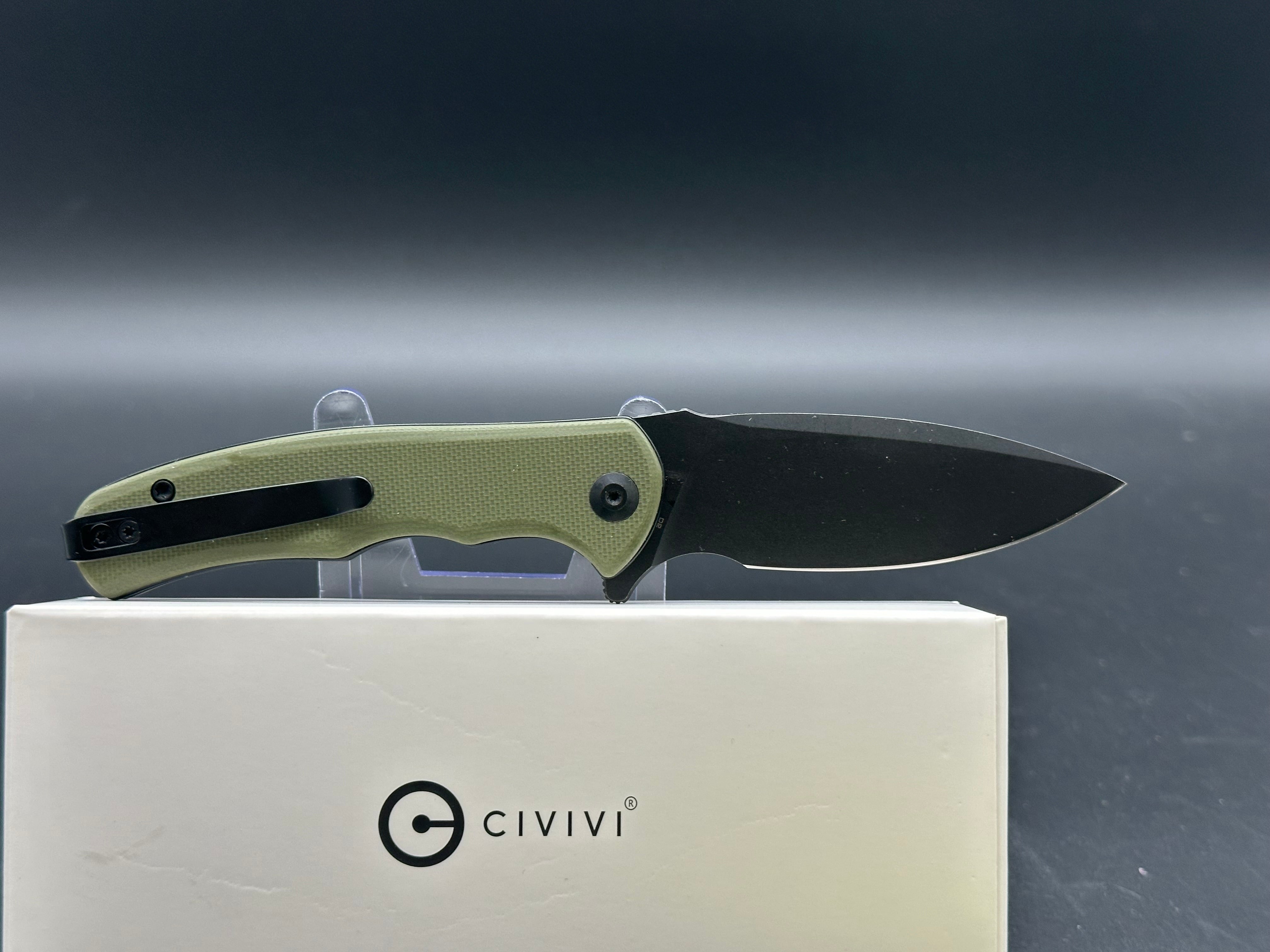 CIVIVI Mini Praxis Flipper Liner Lock Knife OD Green G-10