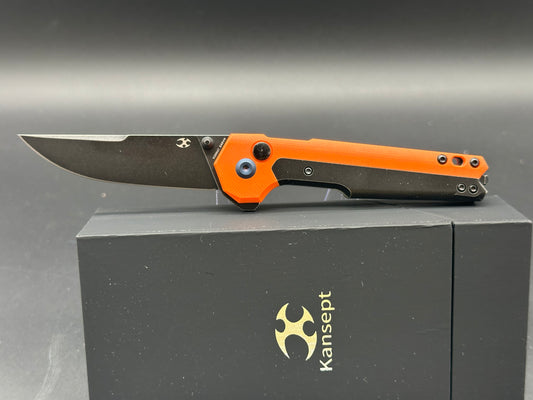 Kansept Knives Mikkel Willumsen EDC Tac Knife Orange G-10 (3.1 Black SW)