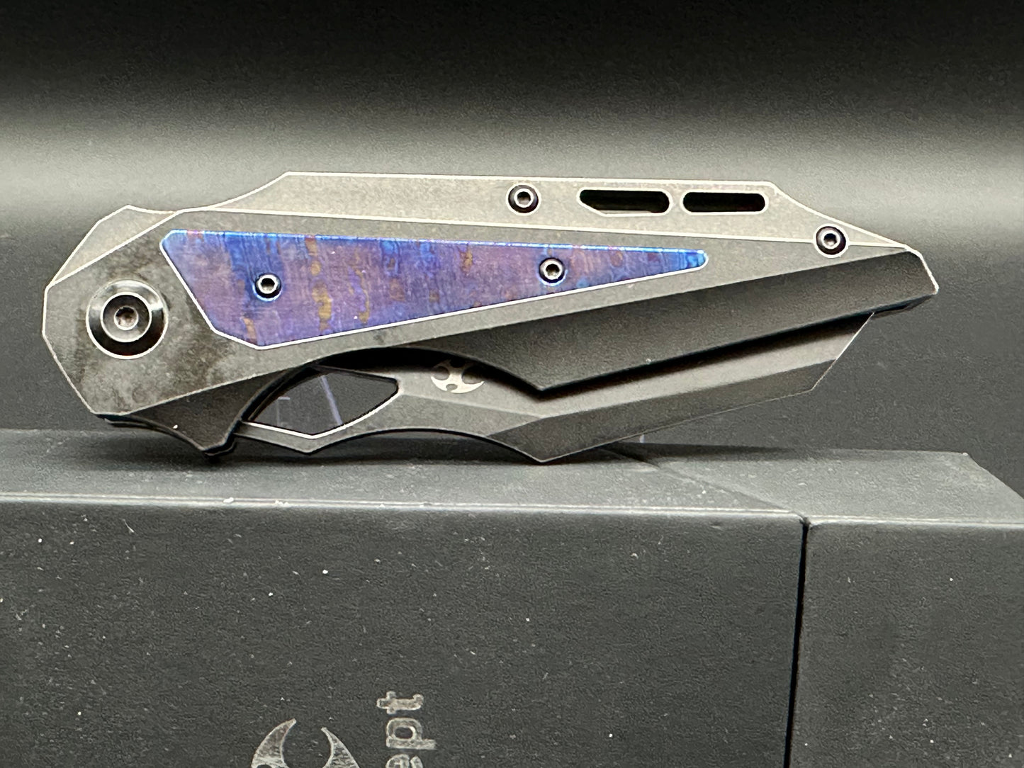 Kansept + Jelly Jerry - Genisis/Black Stonewash Ti Frame + Timascus Inlays