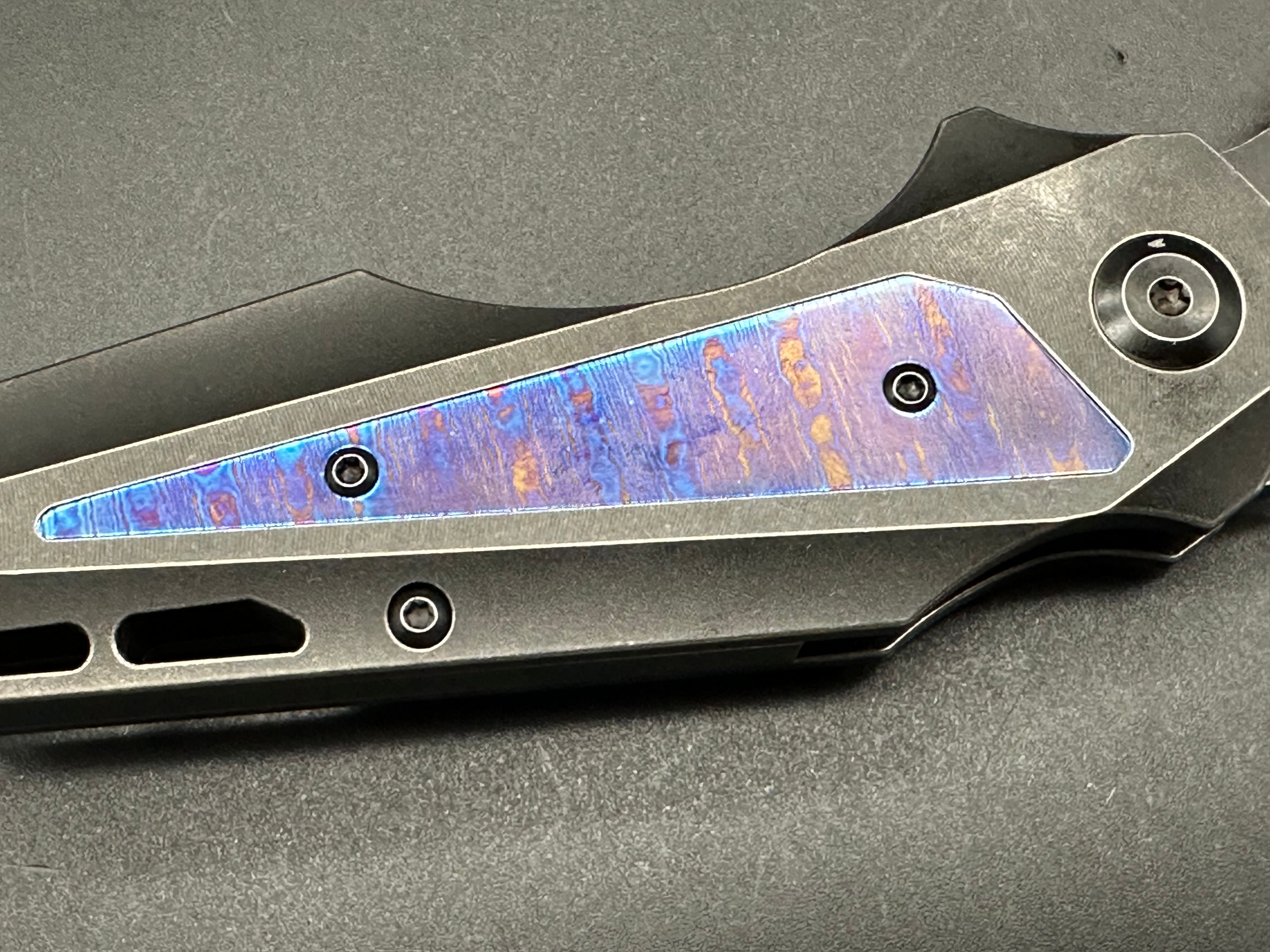 Kansept + Jelly Jerry - Genisis/Black Stonewash Ti Frame + Timascus Inlays