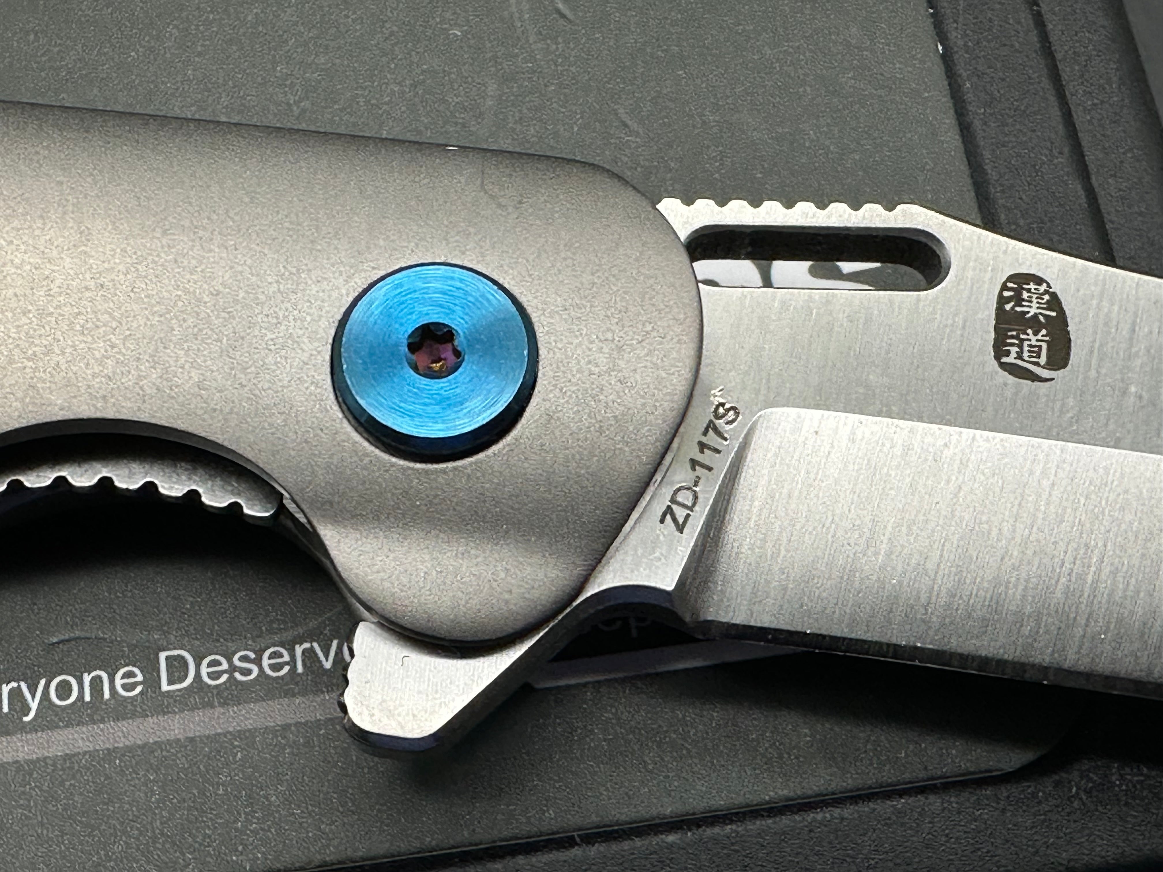 HX OUTDOORS VULCAN Liner Lock 3.1" D2 Blade Titanium Handle