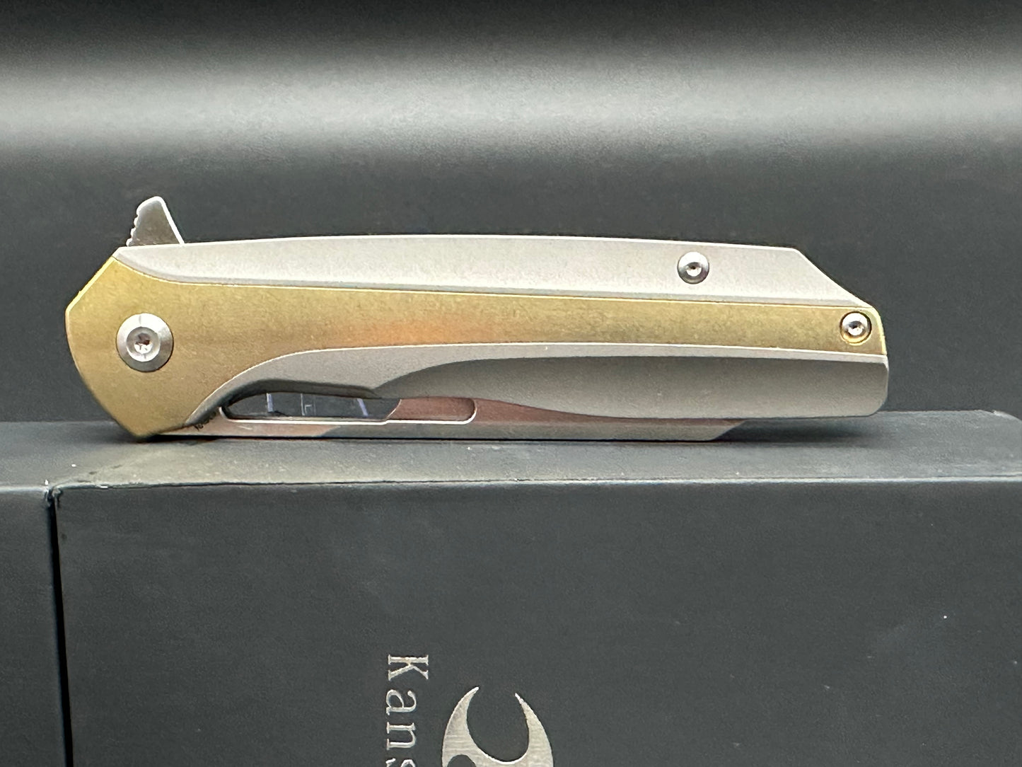 Kansept Shard/Gray Ti Frame + Bronze Inlays