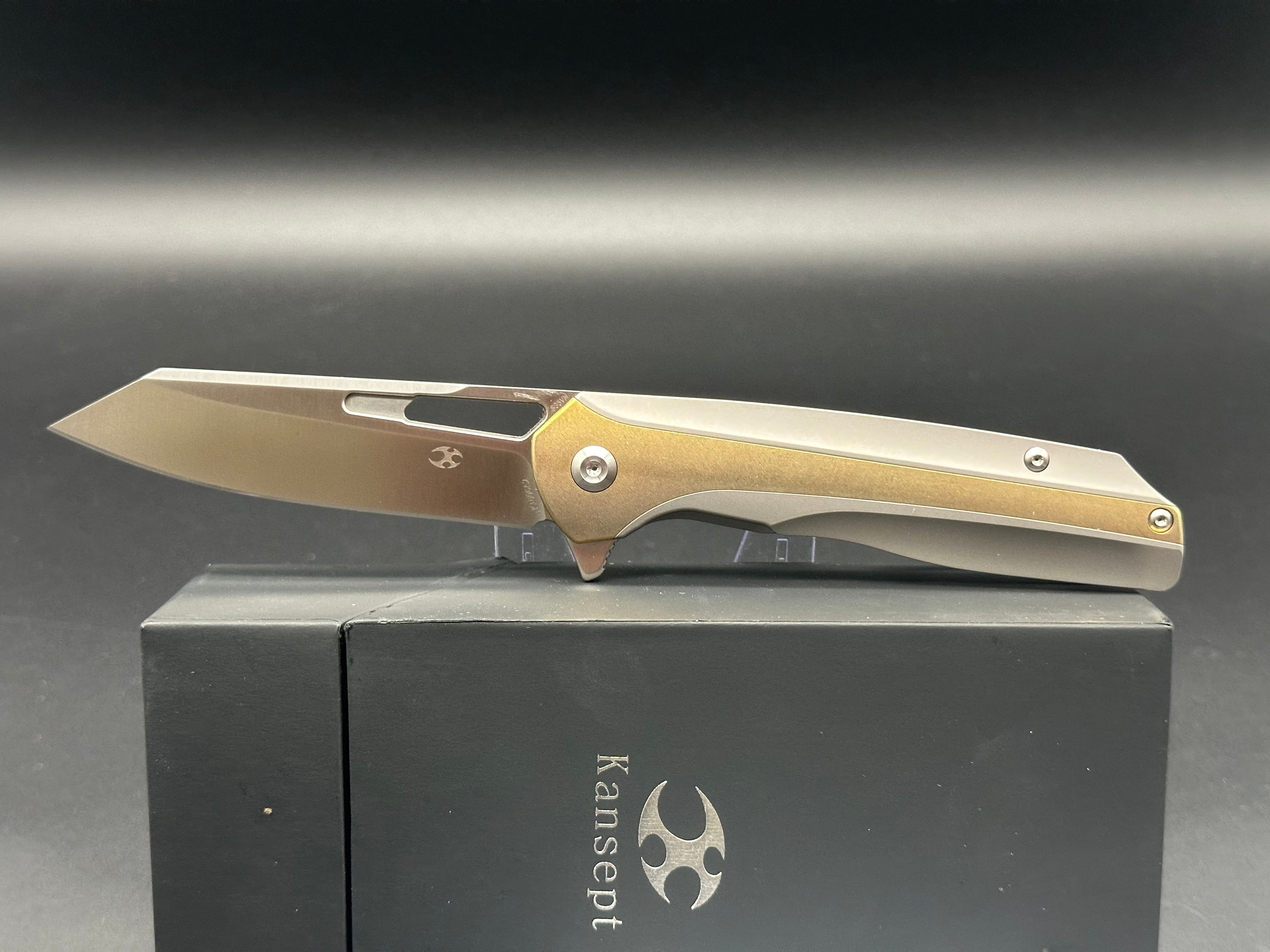 Kansept Shard/Gray Ti Frame + Bronze Inlays