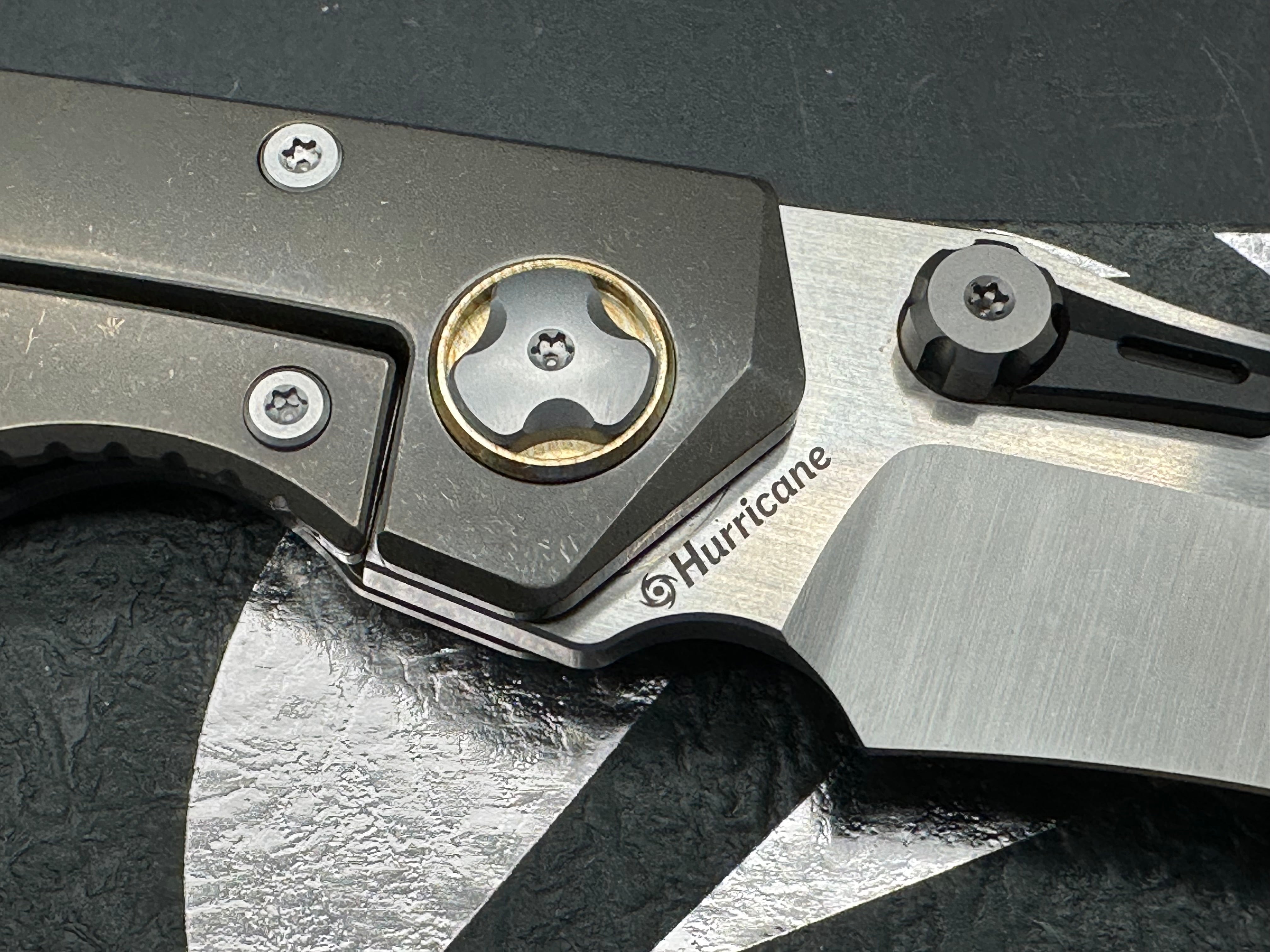 Meteor Knives RAVEN-HURRICANE titanium handle w/M390 blade