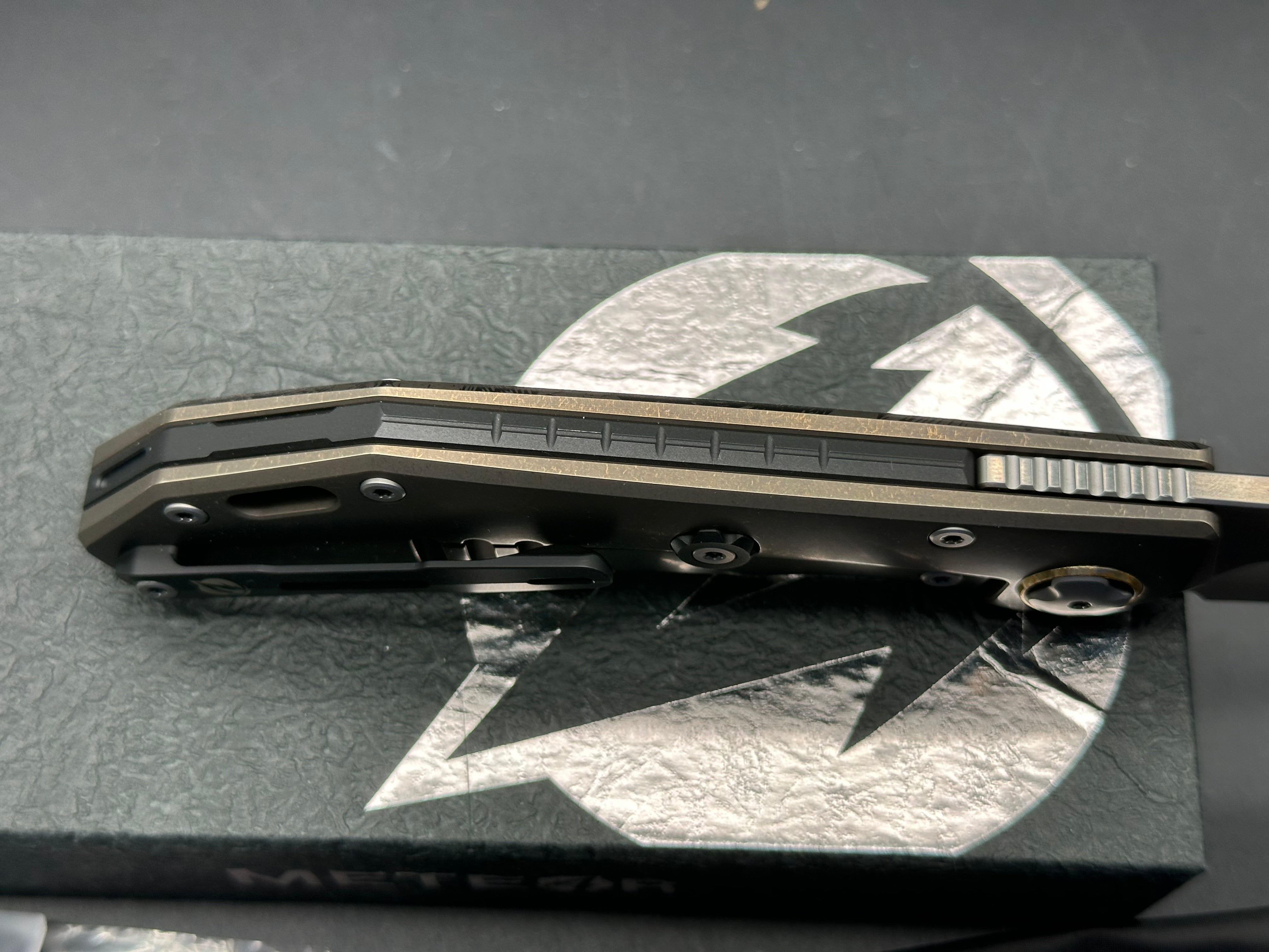 Meteor Knives RAVEN-HURRICANE titanium handle w/M390 blade