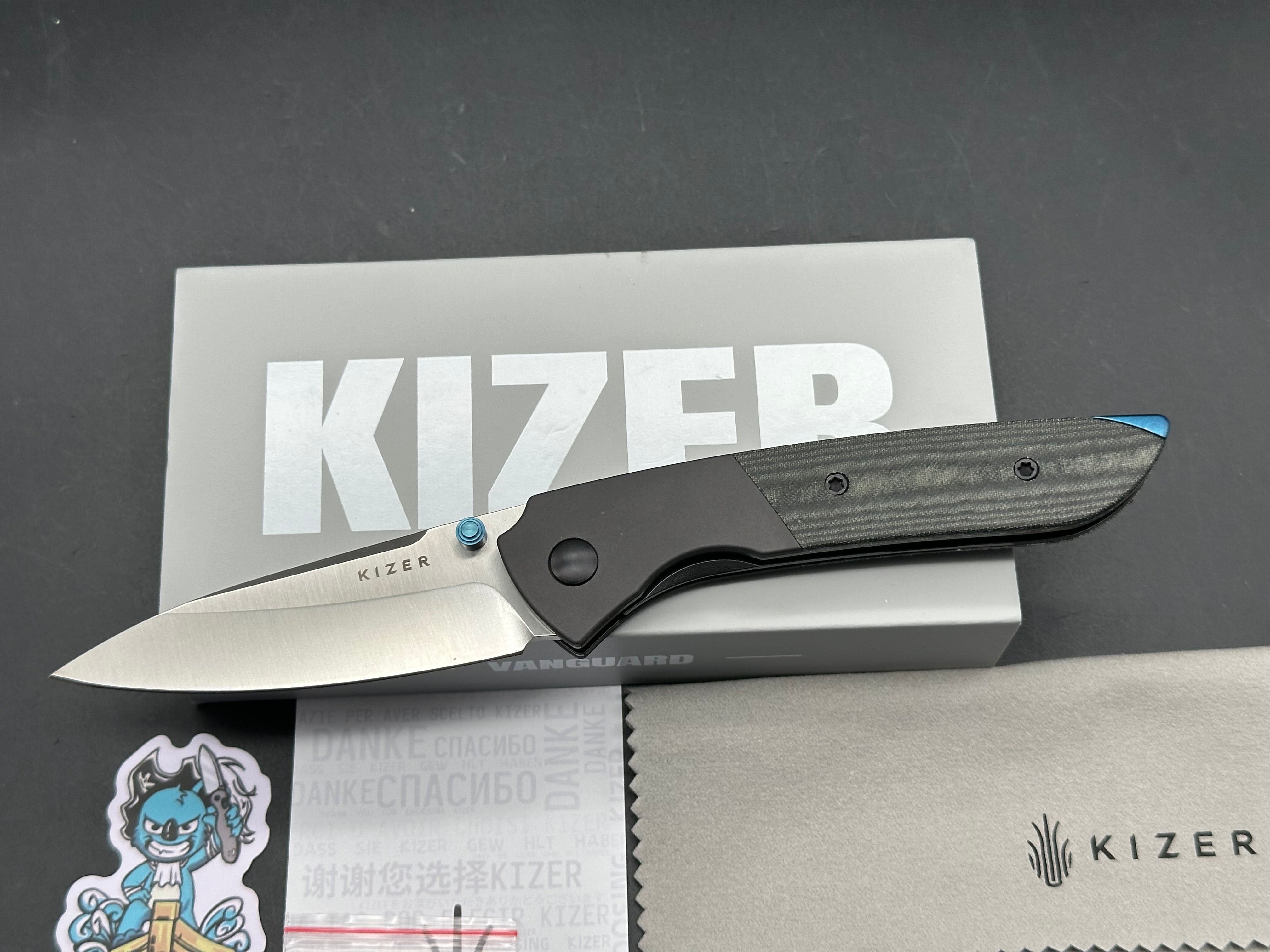 KIZER SPITFIRE 14C28N ALUMINUM + MICARTA