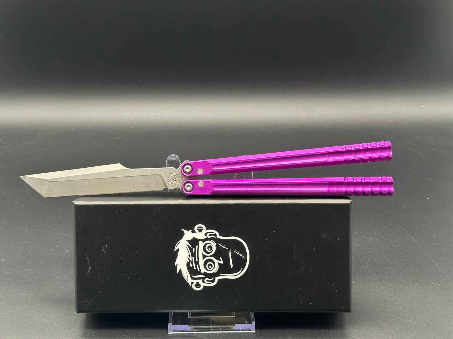 Franken Forge Blades - Galvanis/Purple Milled 7071 Aluminum Channeled Handles