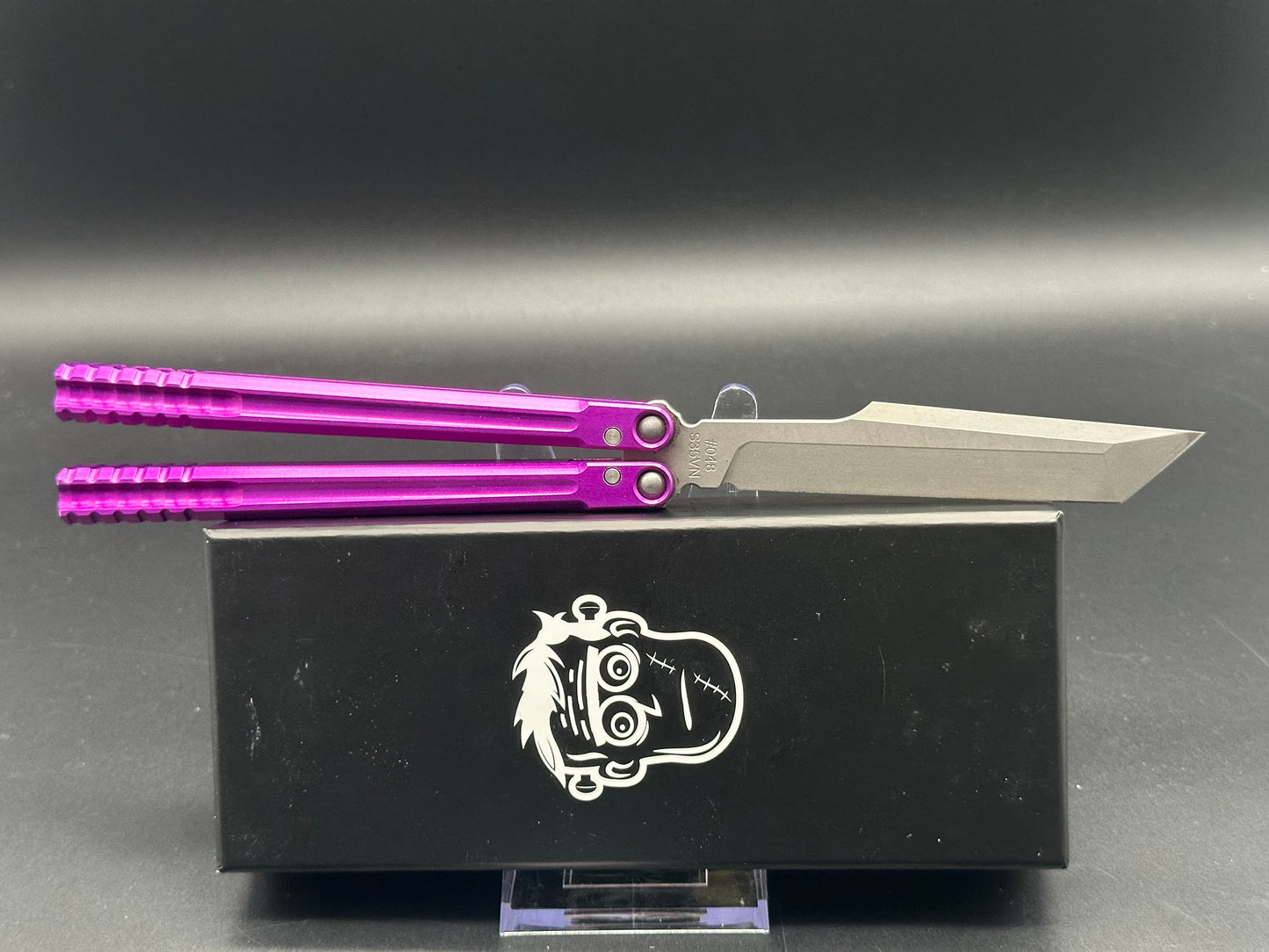 Franken Forge Blades - Galvanis/Purple Milled 7071 Aluminum Channeled Handles