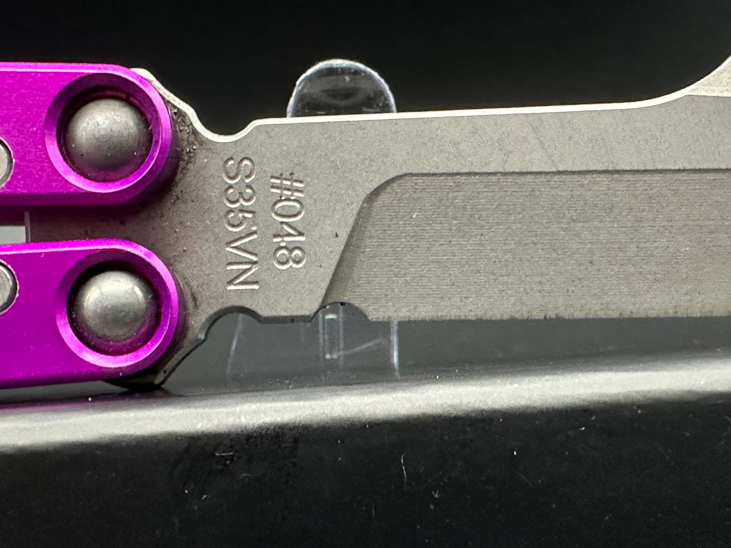 Franken Forge Blades - Galvanis/Purple Milled 7071 Aluminum Channeled Handles