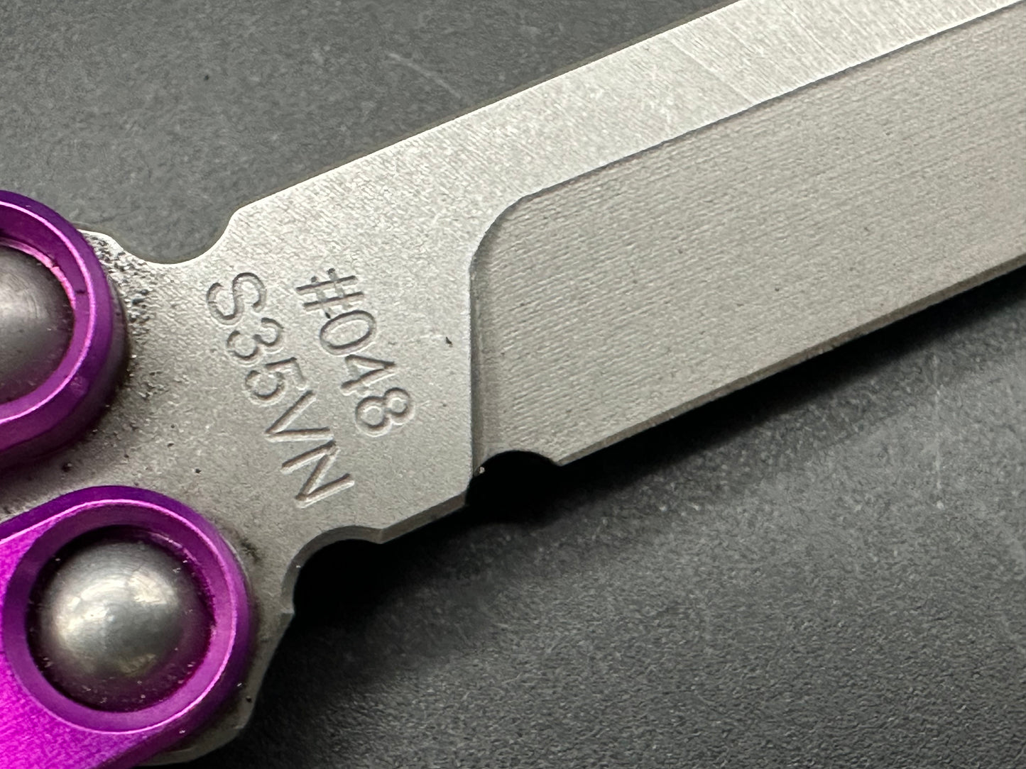 Franken Forge Blades - Galvanis/Purple Milled 7071 Aluminum Channeled Handles